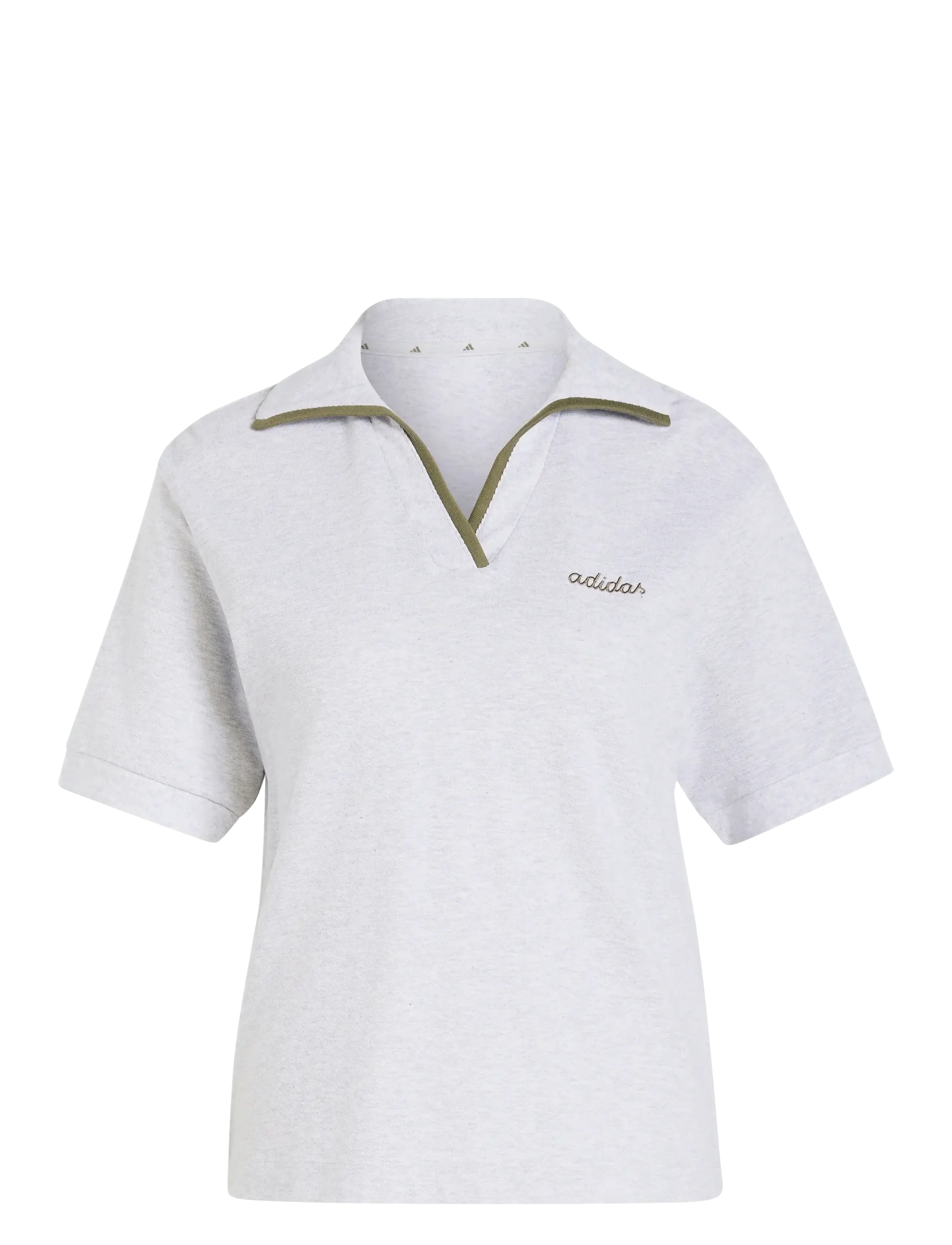 adidas Sportswear W CP POLO - adidas - LGREYH/OLISTR / grey