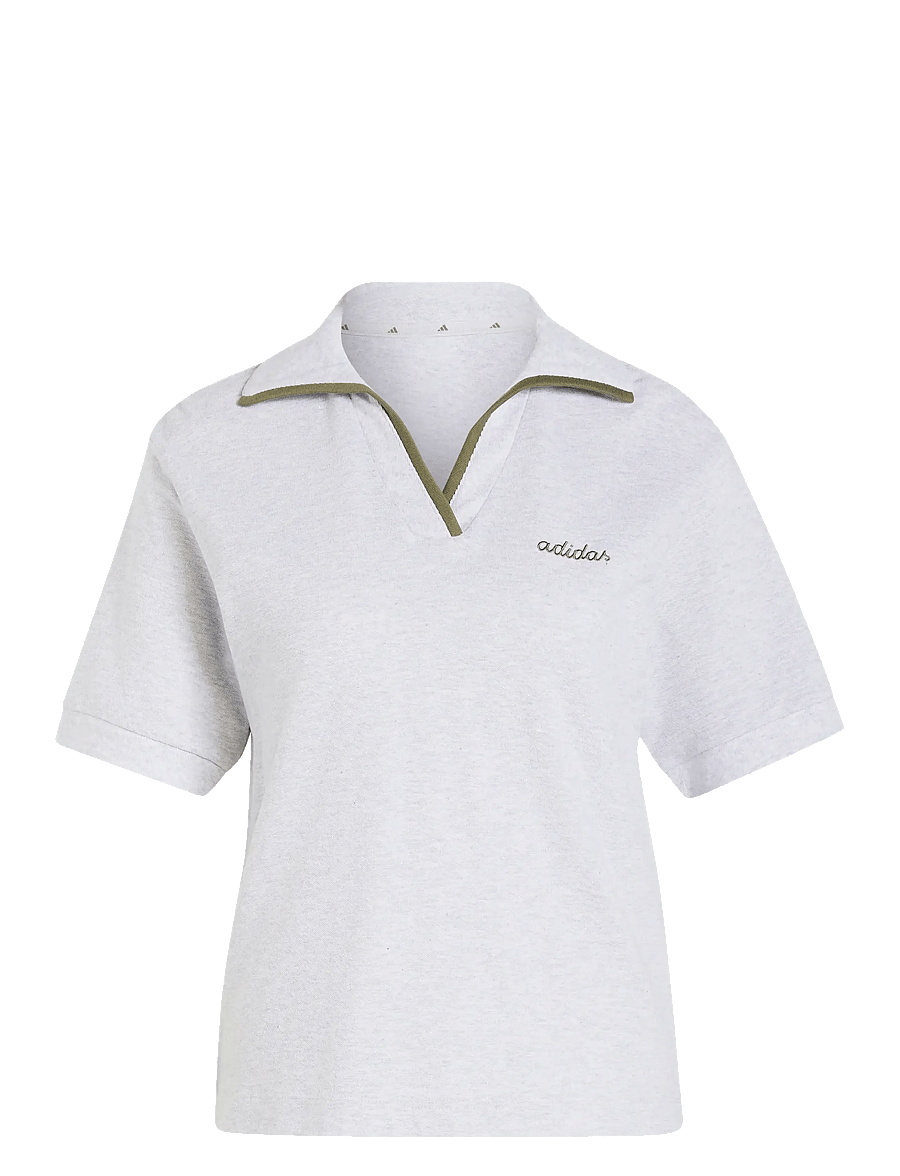 adidas Sportswear - W CP POLO - toppe & t-shirts - lgreyh/olistr - 1