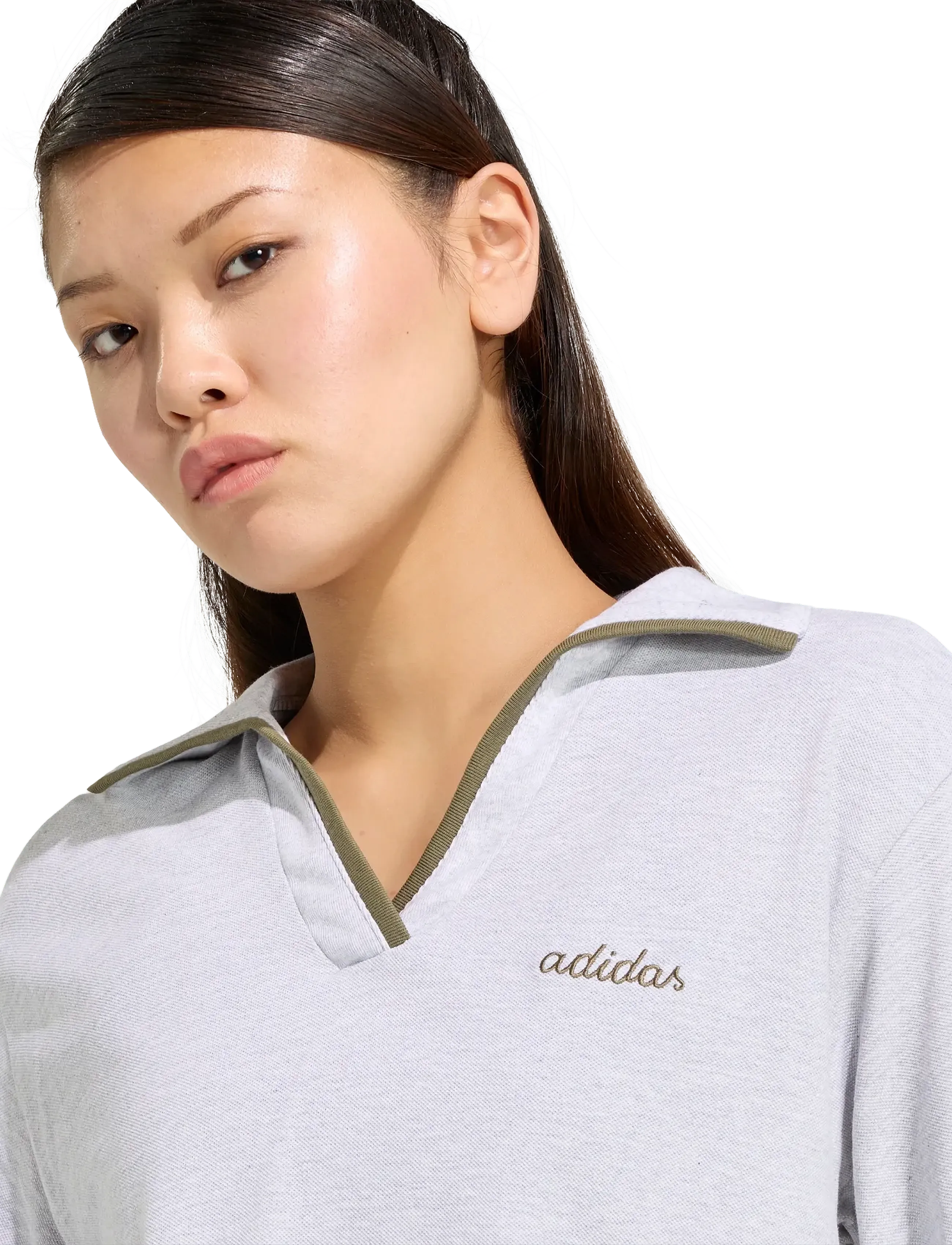 adidas Sportswear - W CP POLO - toppe & t-shirts - lgreyh/olistr - 3