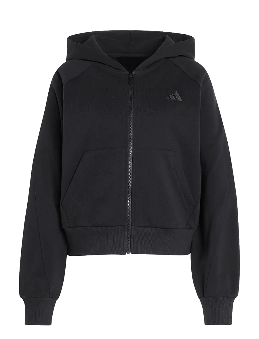 adidas Sportswear - W AK SL FZ HD - kapuutsiga dressipluusid - black - 1