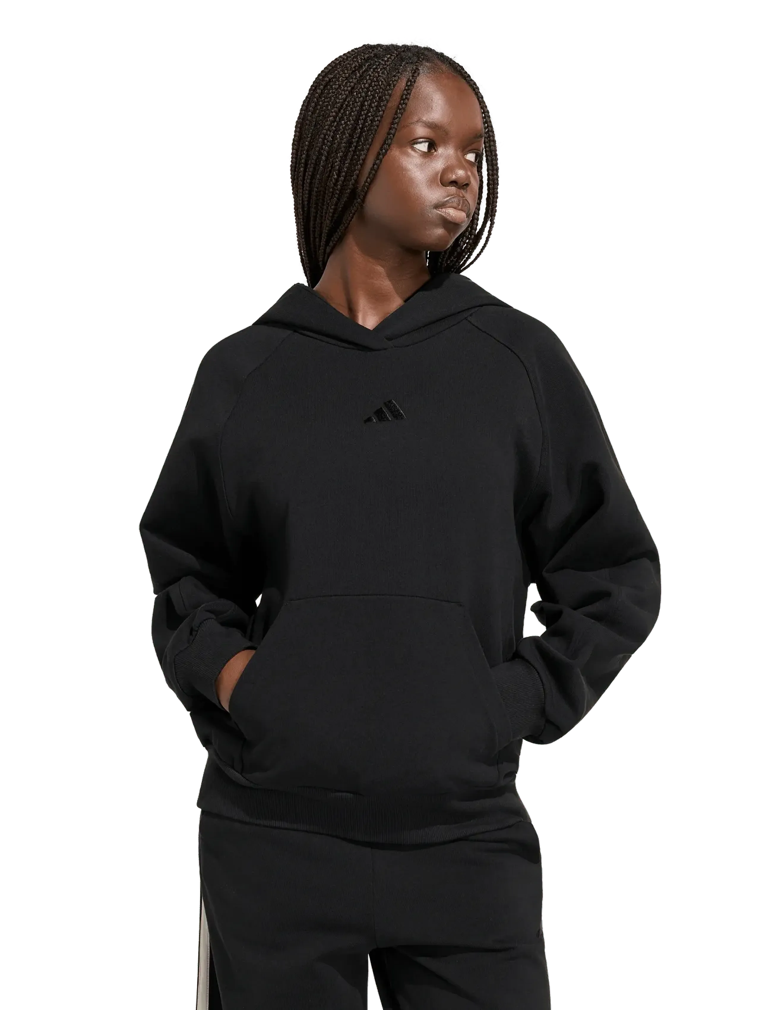adidas Sportswear - W AK SL OH HD - kapuutsiga dressipluusid - black - 2