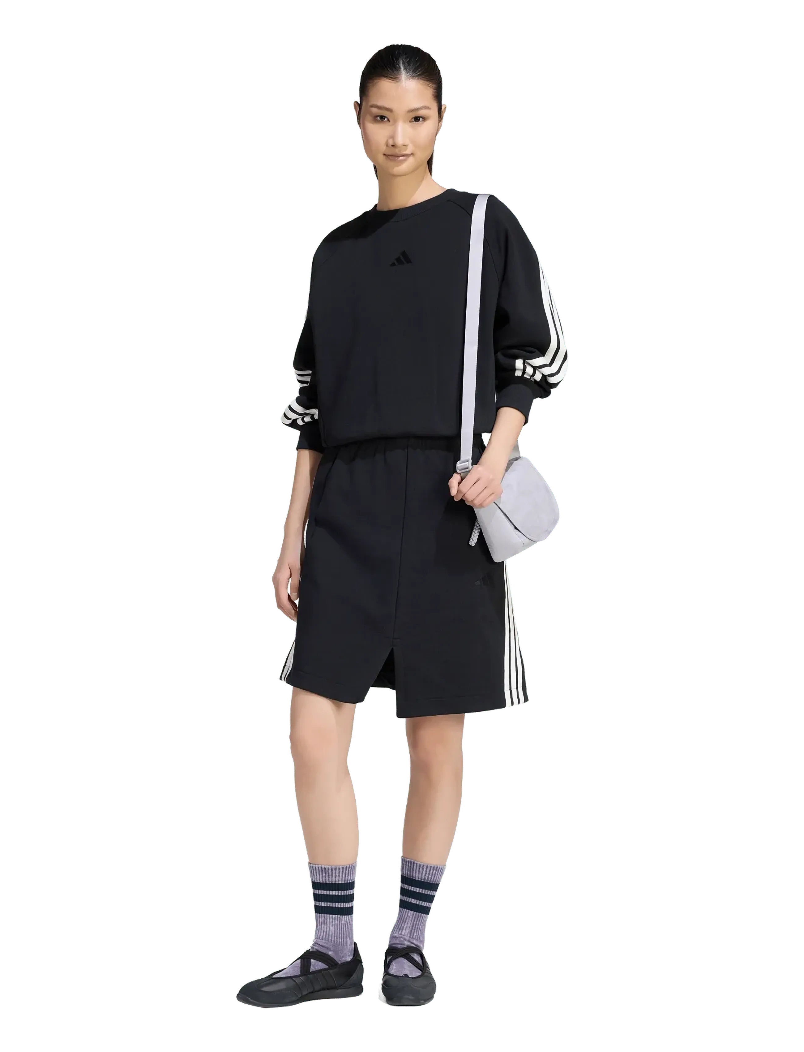 adidas Sportswear W AK 3S SKIRT - Nederdele - BLACK/OWHITE / black