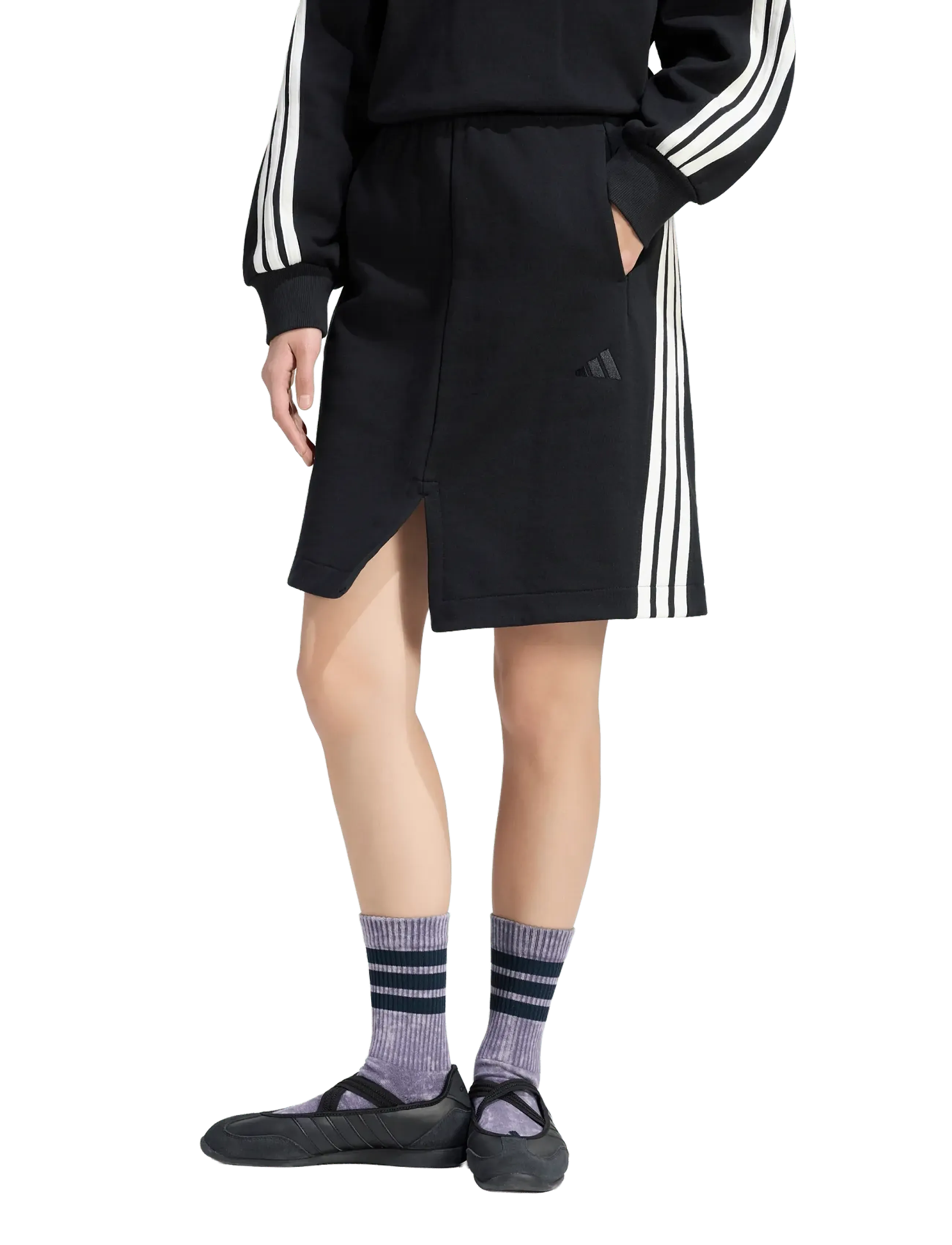 adidas Sportswear - W AK 3S SKIRT - robes & jupes - black/owhite - 3