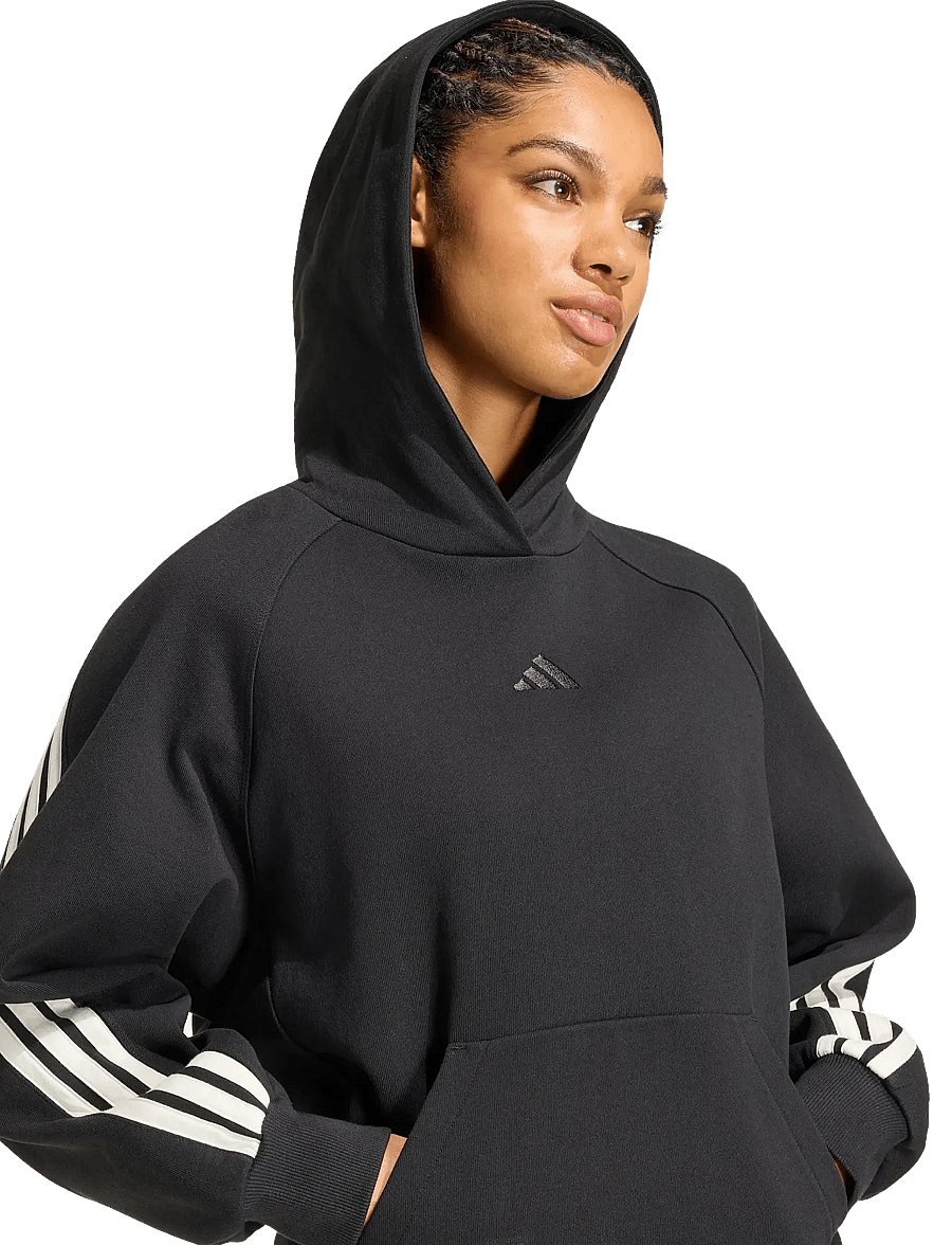 adidas Sportswear - W AK 3S OH HD - overdele - black/owhite - 5