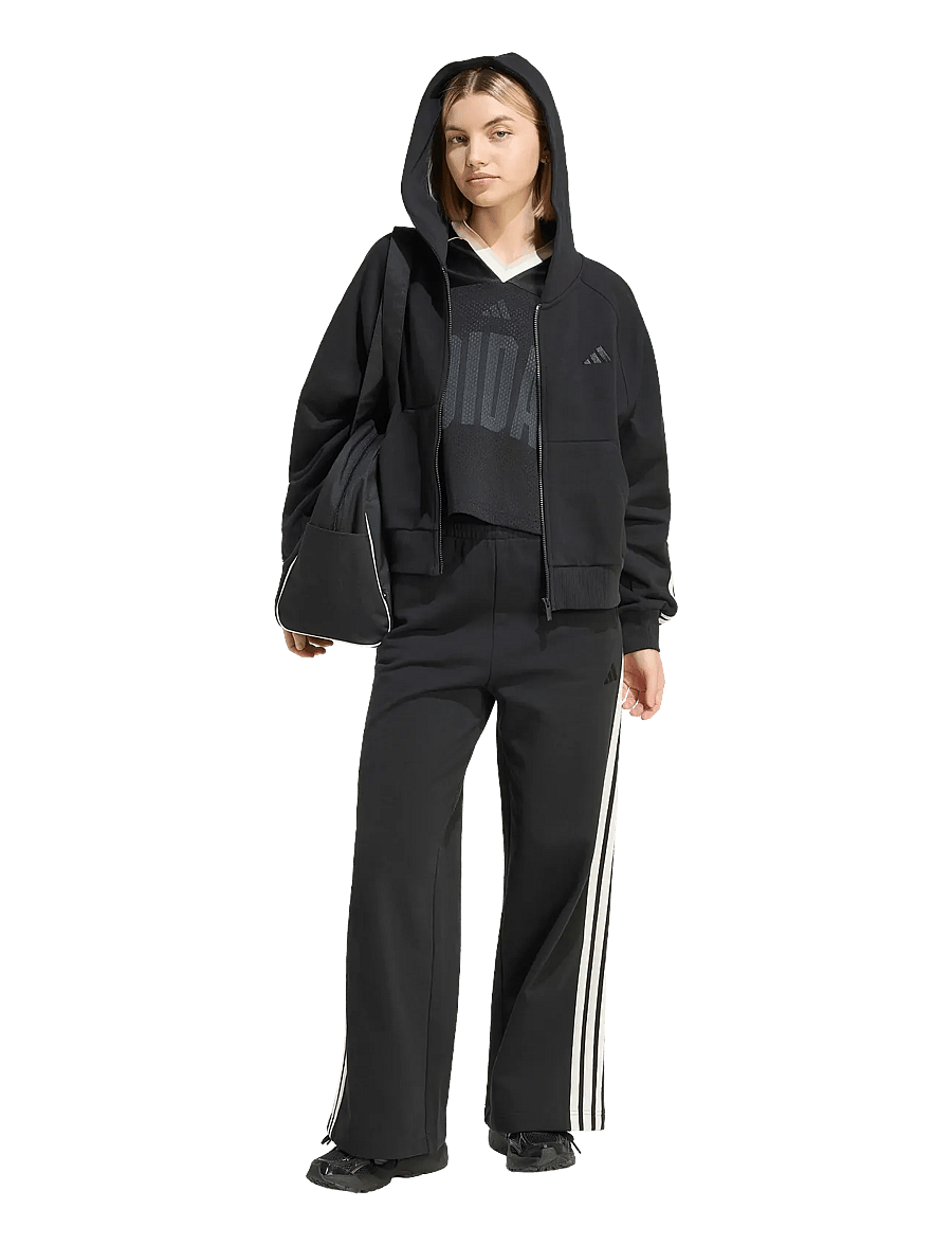adidas Sportswear - W AK 3S FZ HD - overdele - black/owhite - 0
