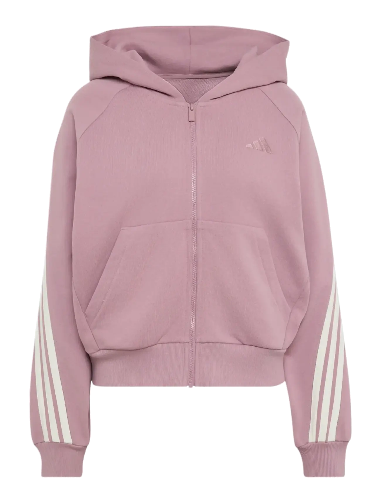 adidas Sportswear W AK 3S FZ HD - adidas - MAGMAU/OWHITE / pink/rose