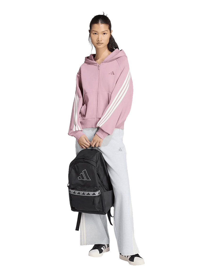 adidas Sportswear - W AK 3S FZ HD - sweatshirts - magmau/owhite - 0