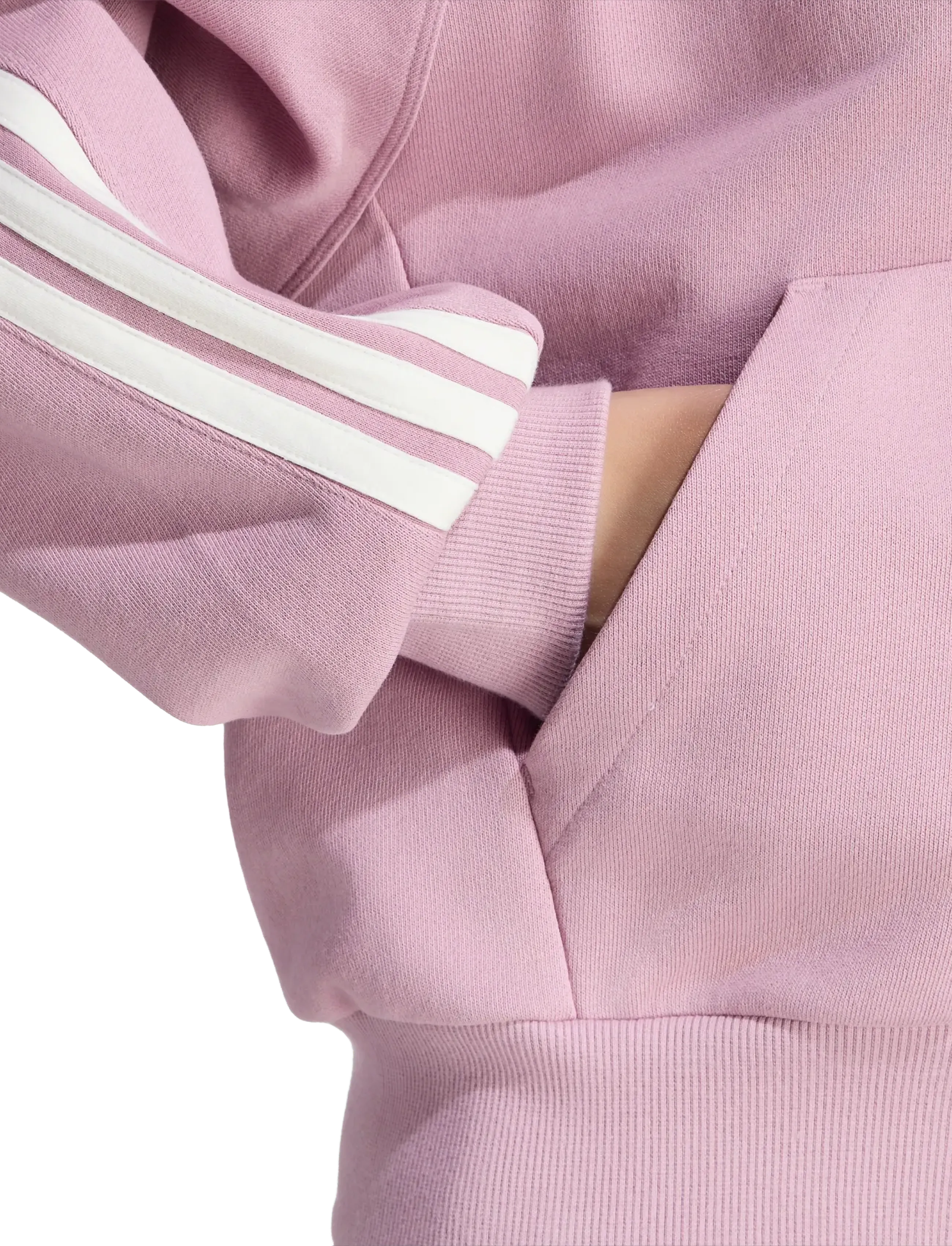 adidas Sportswear - W AK 3S FZ HD - sweatshirts - magmau/owhite - 4