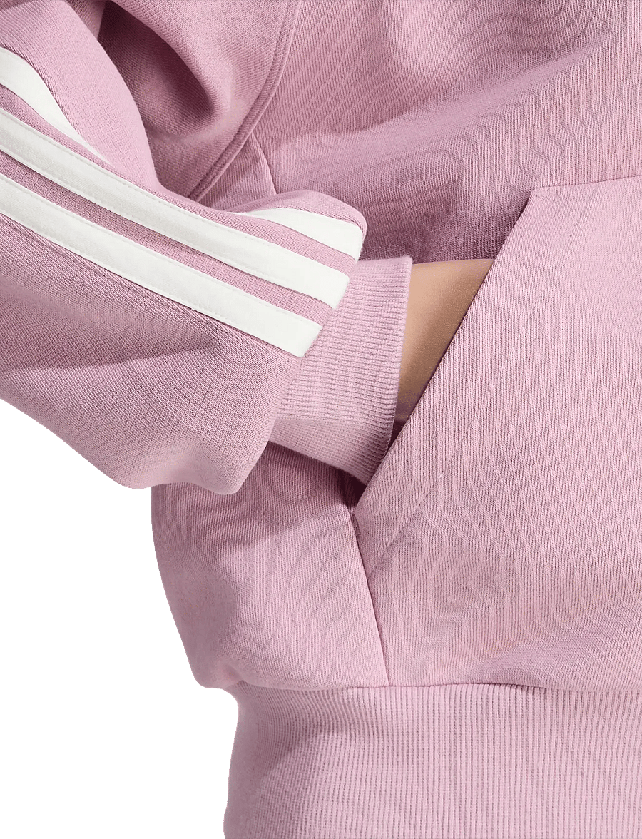 adidas Sportswear - W AK 3S FZ HD - sweatshirts - magmau/owhite - 4