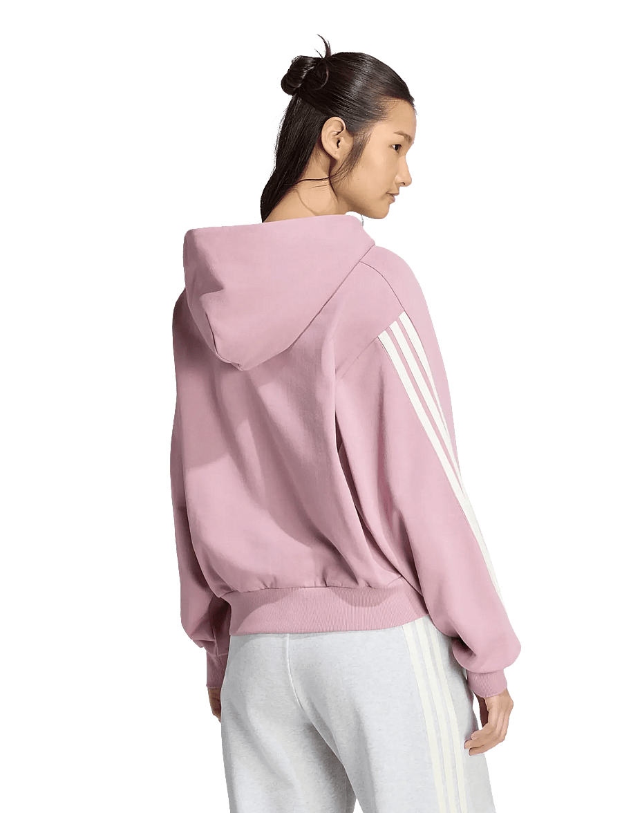 adidas Sportswear - W AK 3S FZ HD - sweatshirts - magmau/owhite - 5