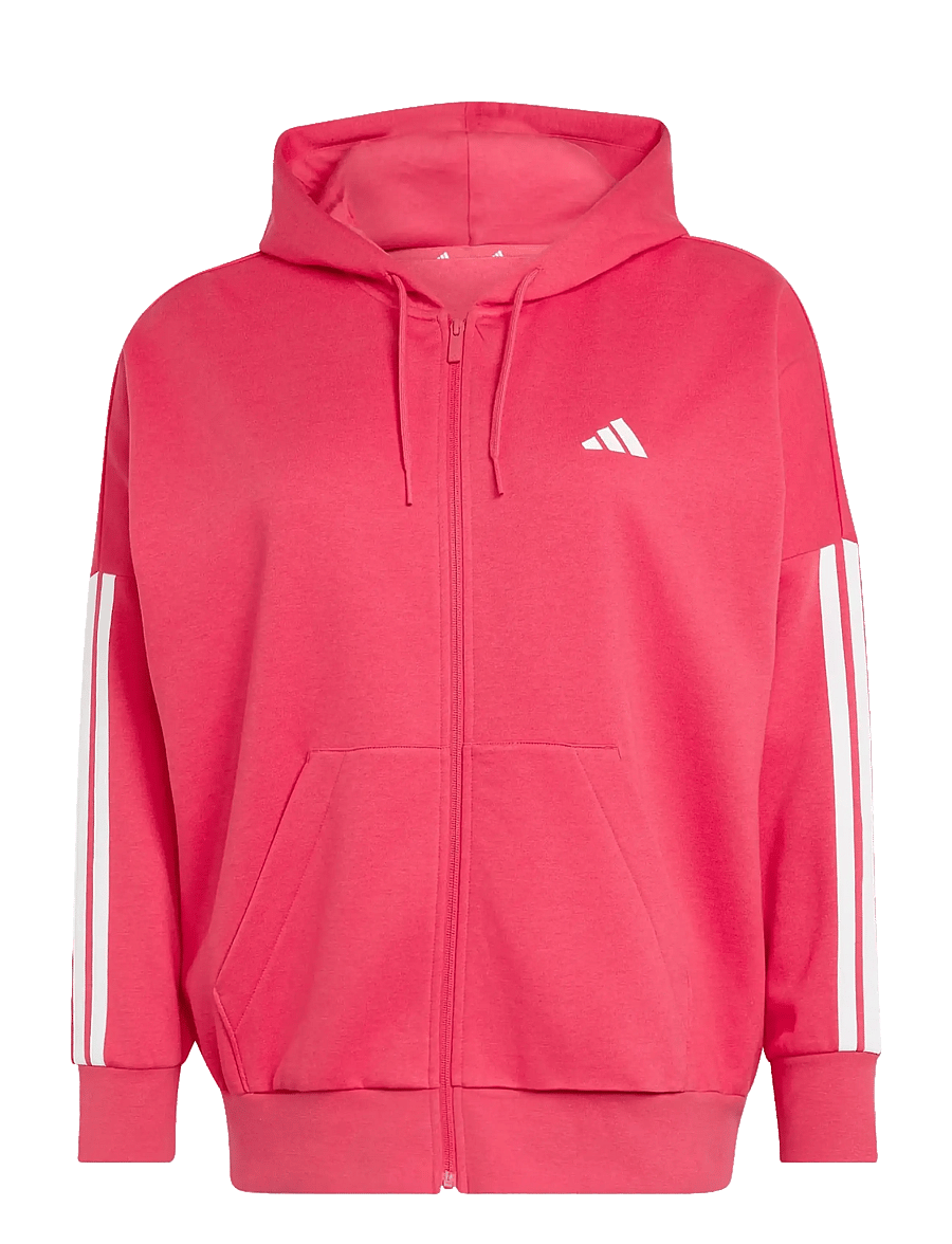 adidas Sportswear - W 3S FL FZ INC - huvtröjor - powpnk - 1