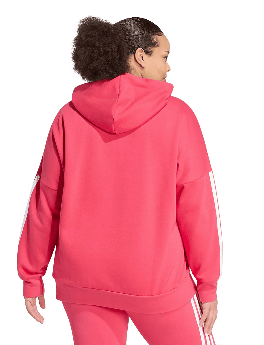 adidas Sportswear - W 3S FL FZ INC - huvtröjor - powpnk - 2