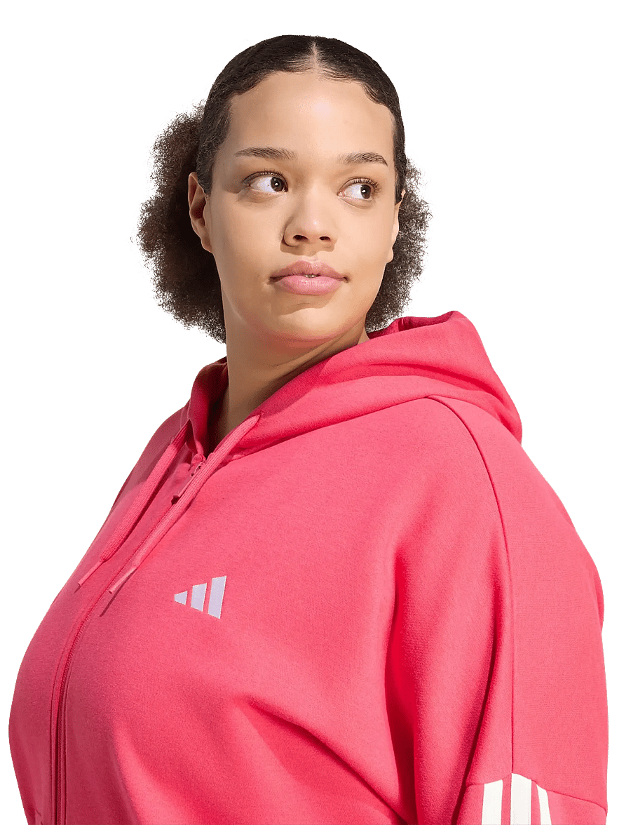 adidas Sportswear - W 3S FL FZ INC - huvtröjor - powpnk - 3