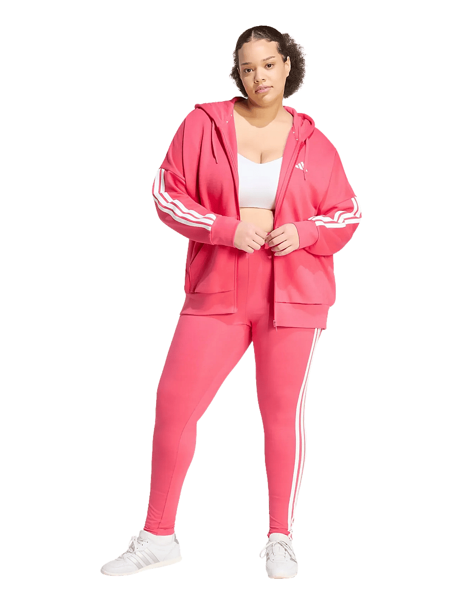 adidas Sportswear - W 3S FL FZ INC - huvtröjor - powpnk - 4
