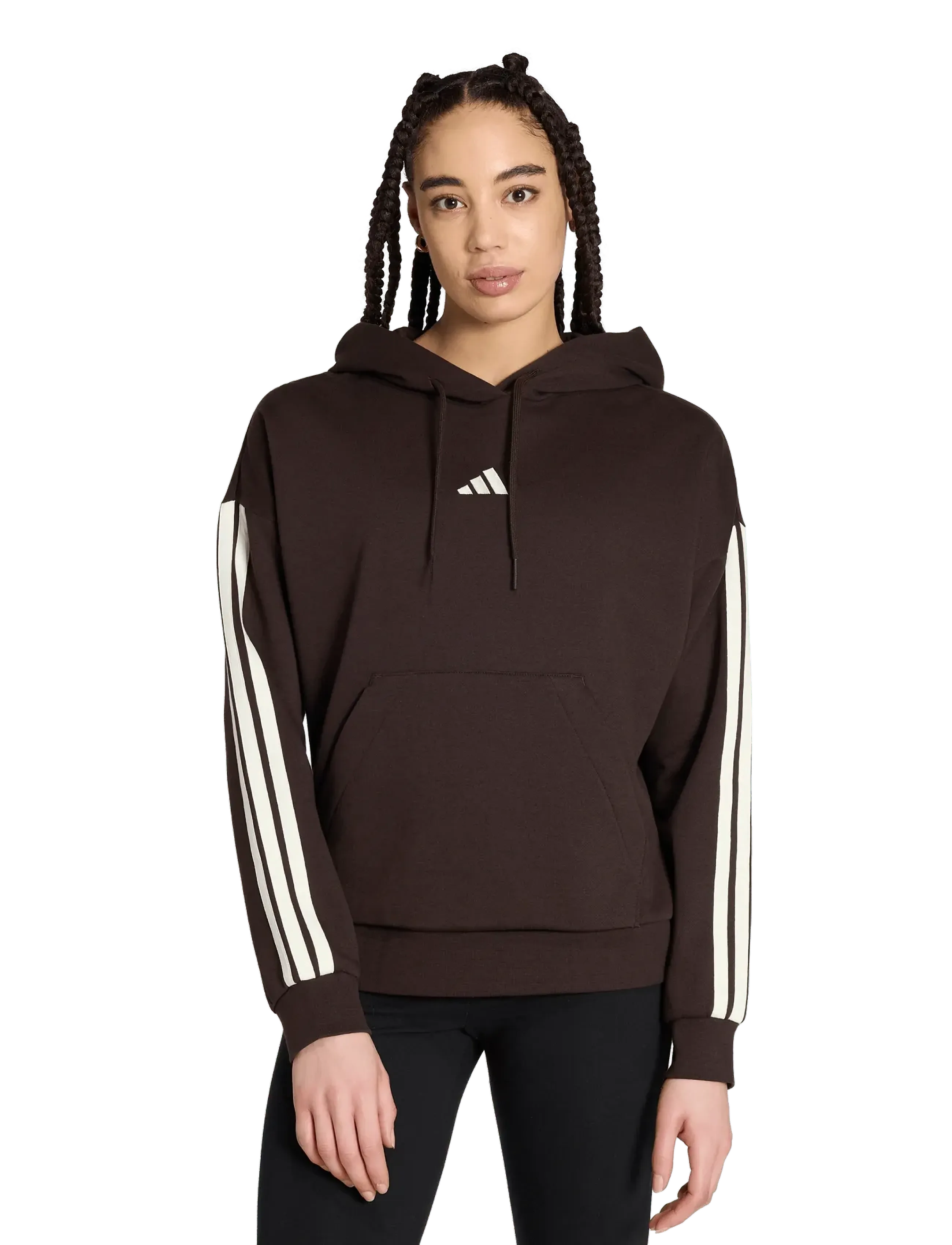 adidas Sportswear - W 3S FL HD - overdele - auco/ivory - 0