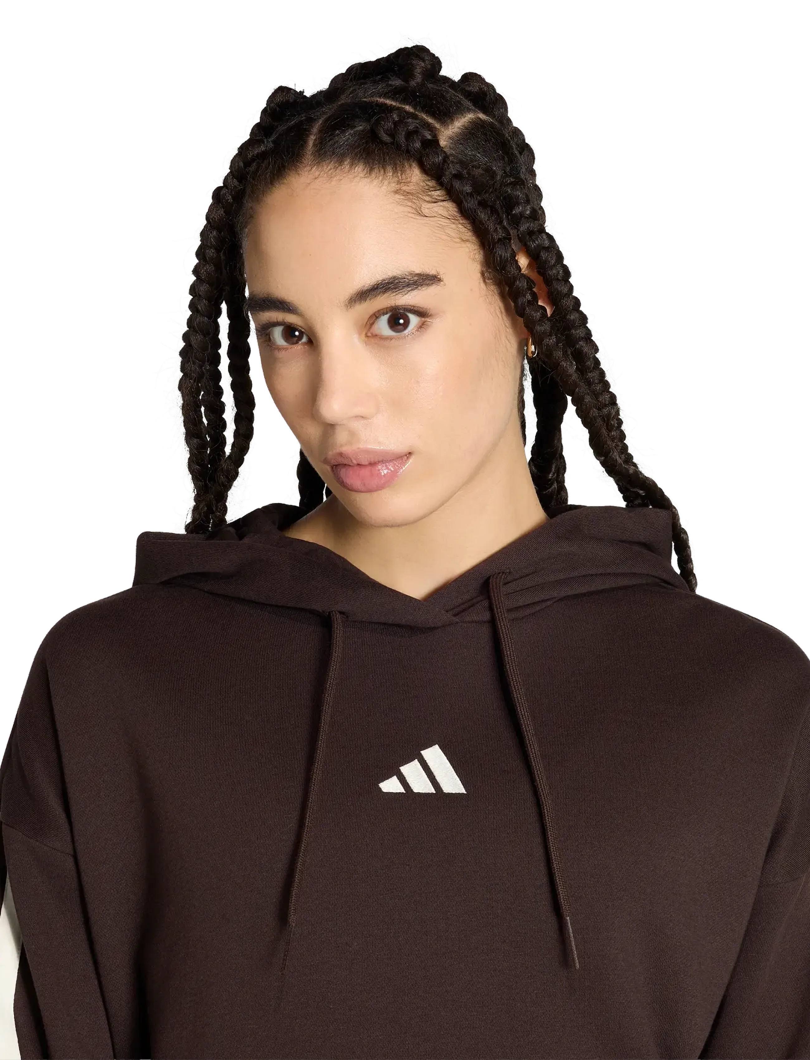adidas Sportswear - W 3S FL HD - overdele - auco/ivory - 4