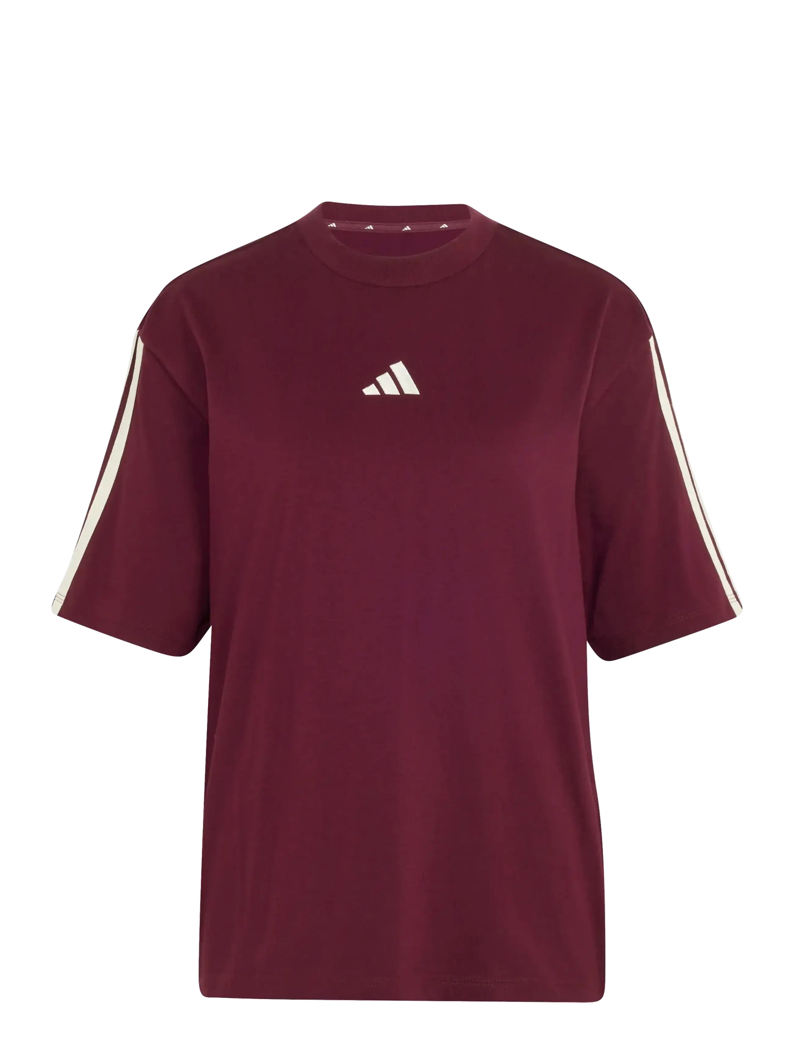 adidas Sportswear W 3S SJ BF T - adidas Sportswear - MAROON/IVORY / burgundy