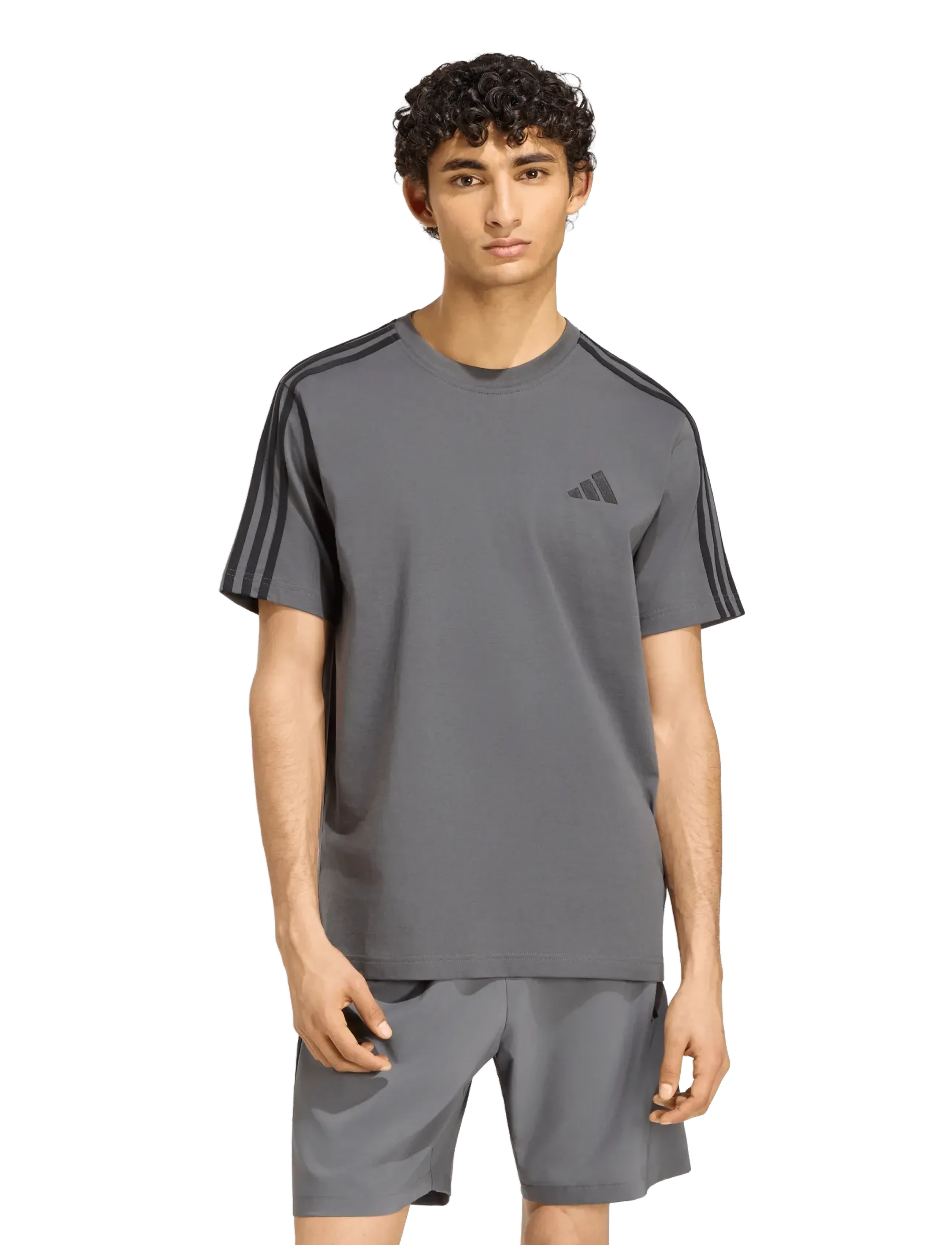 adidas Sportswear - M 3S SJ LC T - madalaimad hinnad - grefiv/black - 0