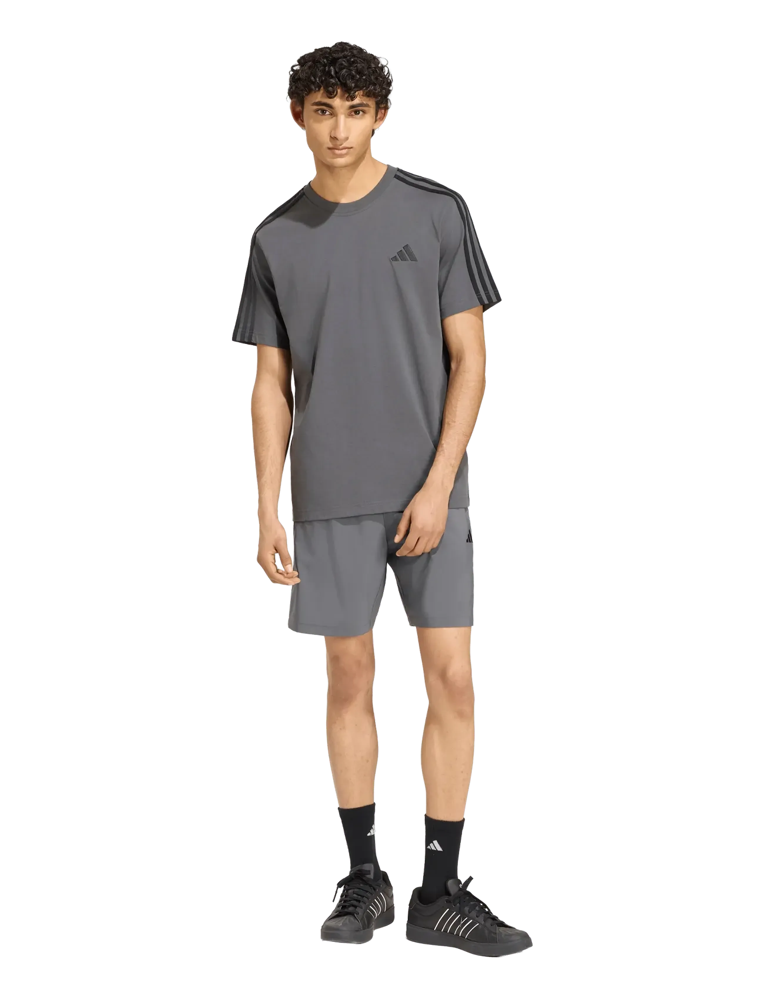 adidas Sportswear - M 3S SJ LC T - madalaimad hinnad - grefiv/black - 3
