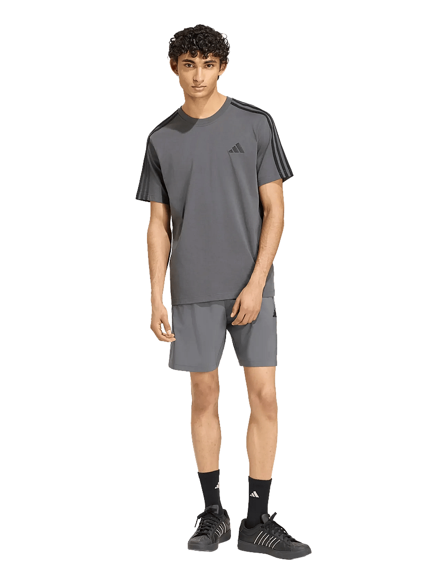 adidas Sportswear - M 3S SJ LC T - t-shirts - grefiv/black - 3