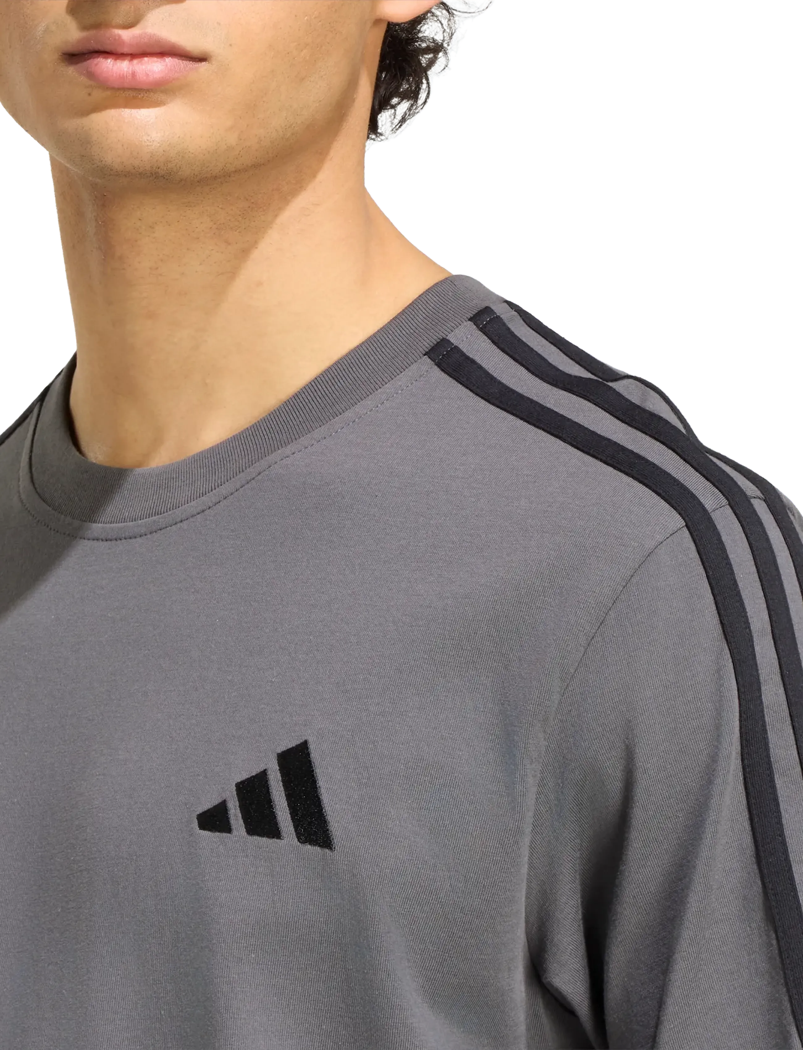 adidas Sportswear - M 3S SJ LC T - madalaimad hinnad - grefiv/black - 4