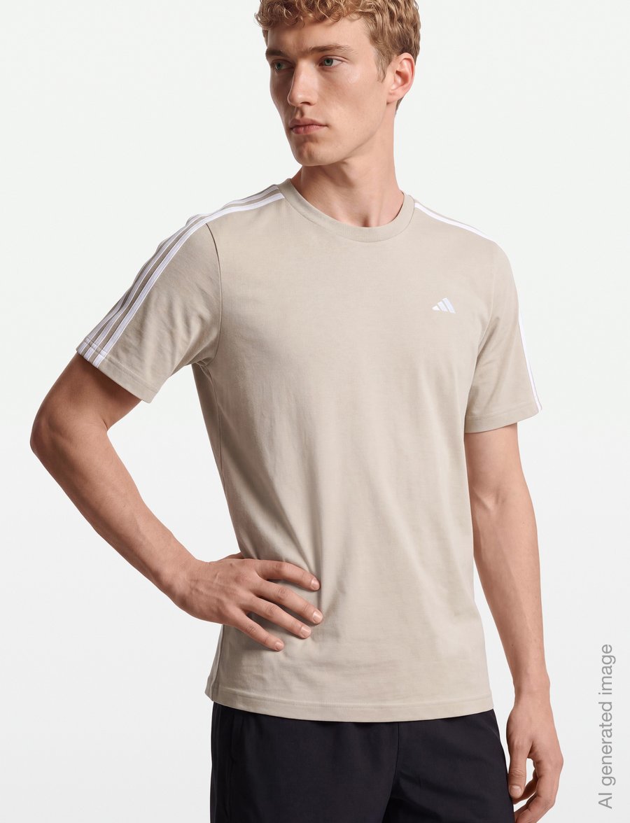 adidas Sportswear - M 3S SJ LC T - t-shirts - khathr/white - 3