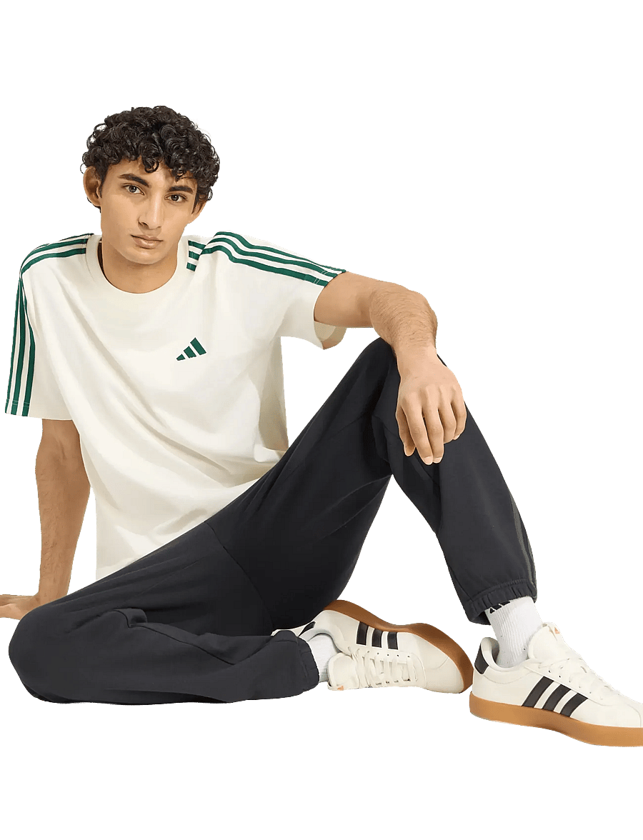 adidas Sportswear - M 3S SJ LC T - oberteile & t-shirts - ivory/cgreen - 0