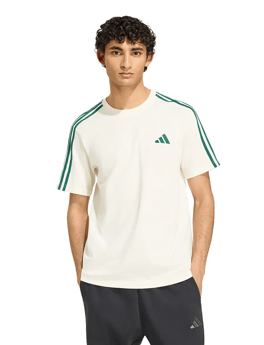 adidas Sportswear - M 3S SJ LC T - oberteile & t-shirts - ivory/cgreen - 2