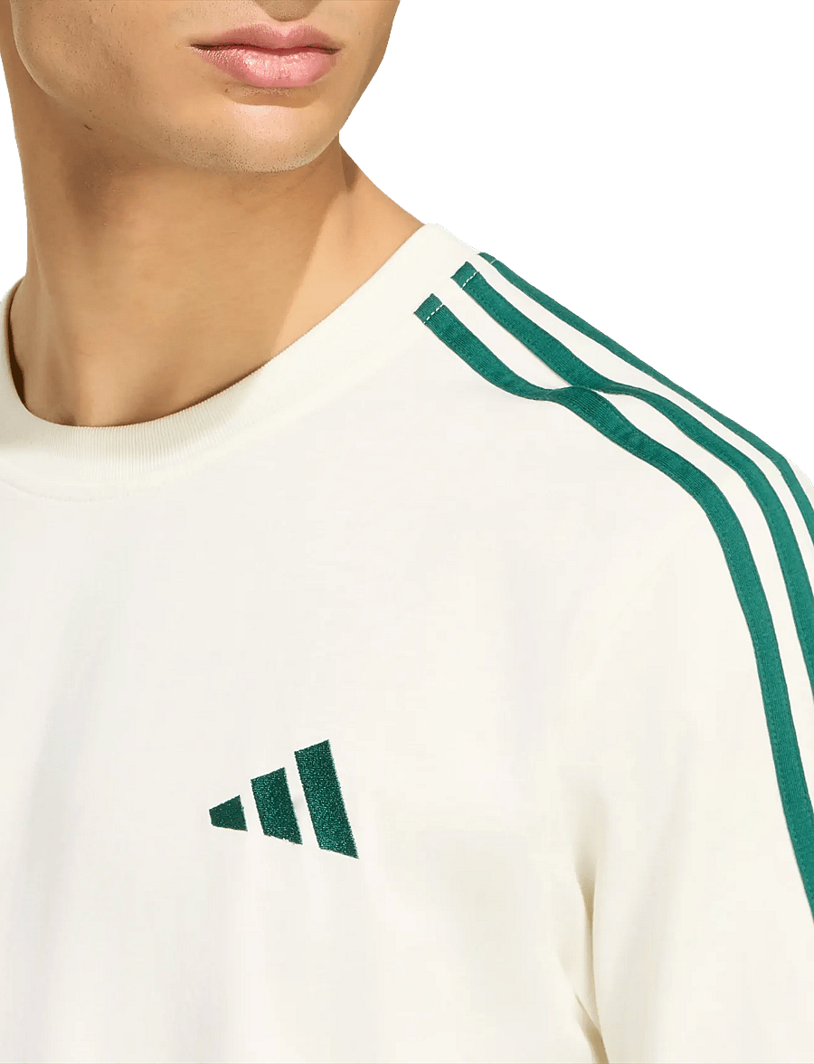adidas Sportswear - M 3S SJ LC T - oberteile & t-shirts - ivory/cgreen - 4