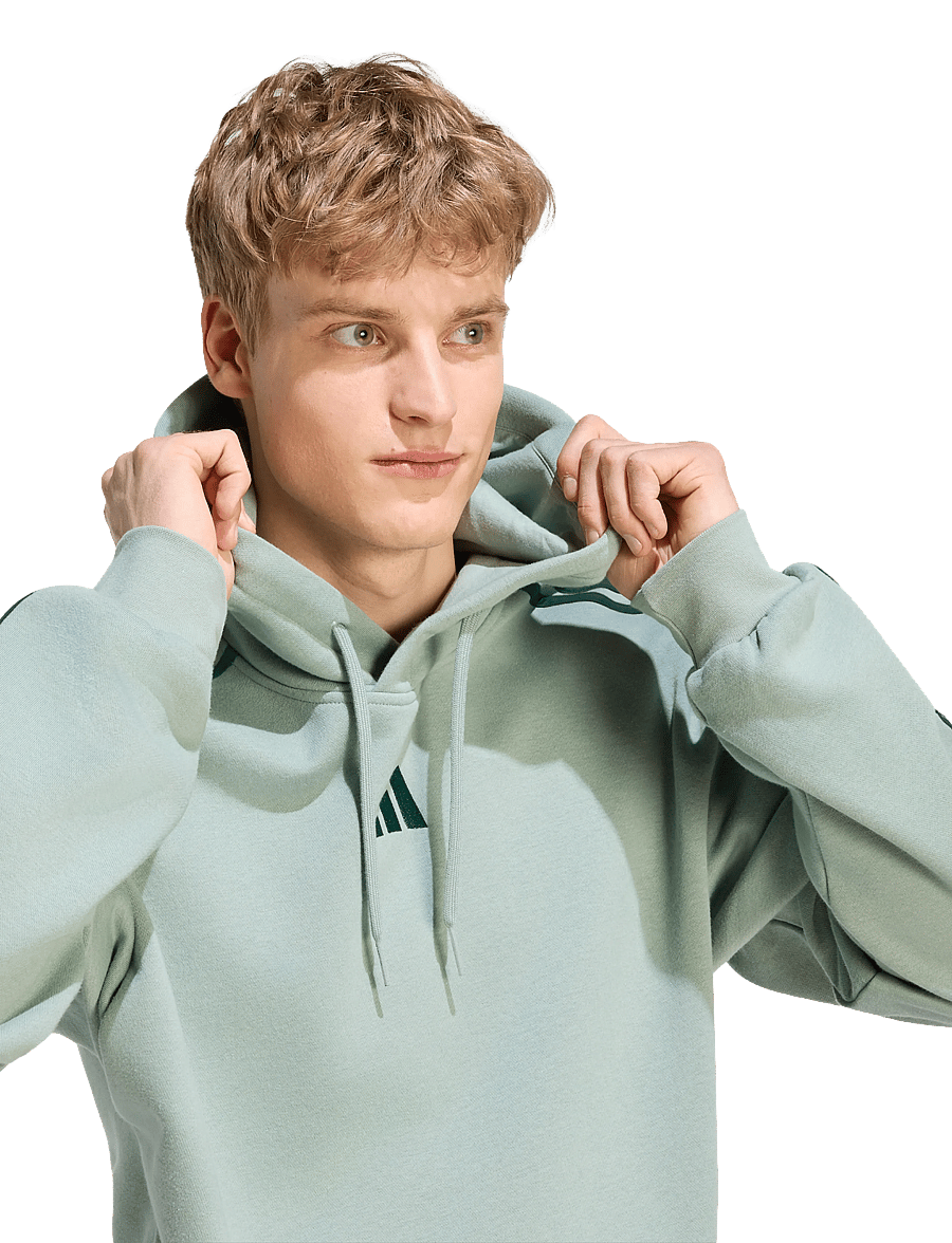 adidas Sportswear - M 3S FL HD - sweatshirts - silgrn/cgreen - 3