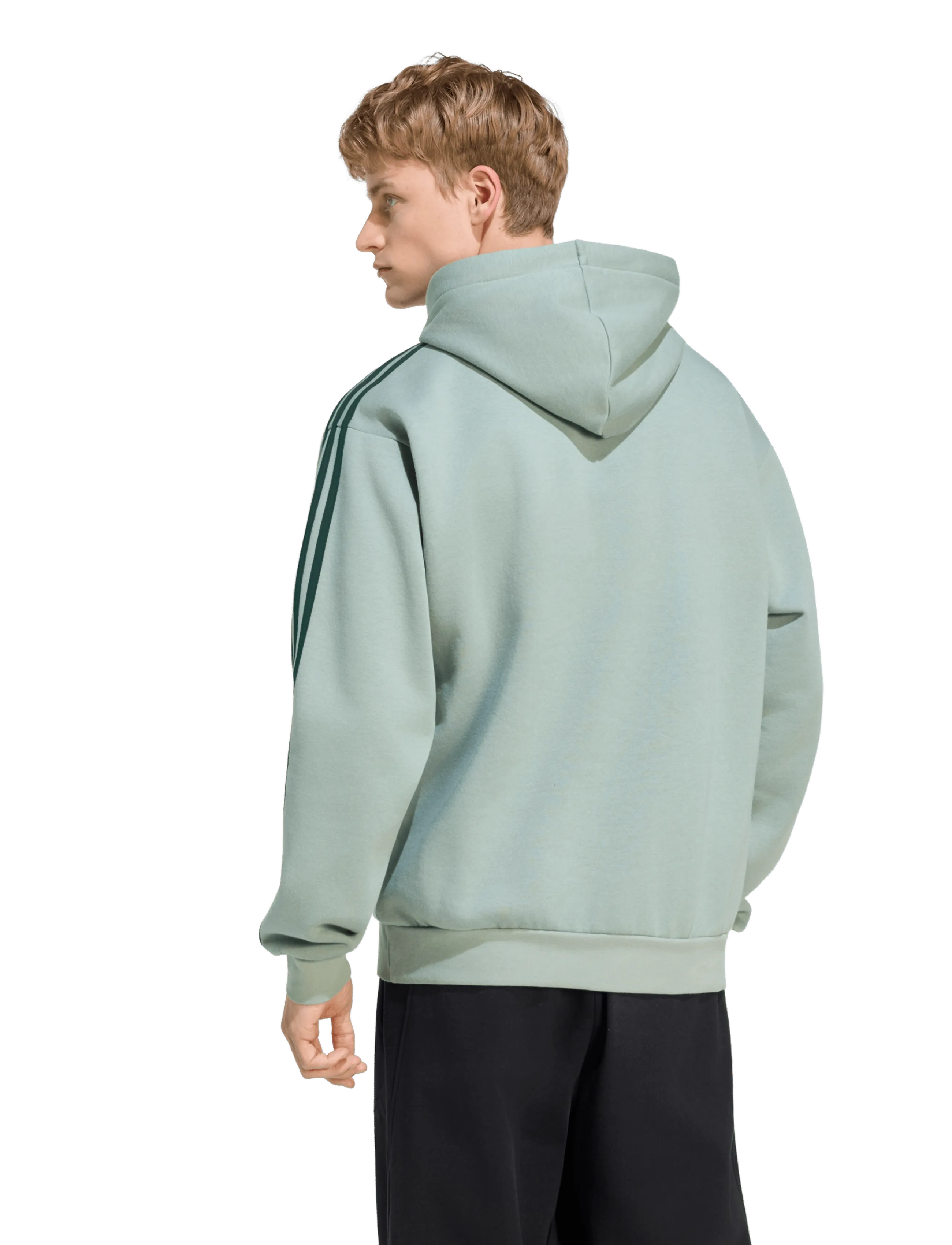 adidas Sportswear - M 3S FL HD - sweatshirts - silgrn/cgreen - 5