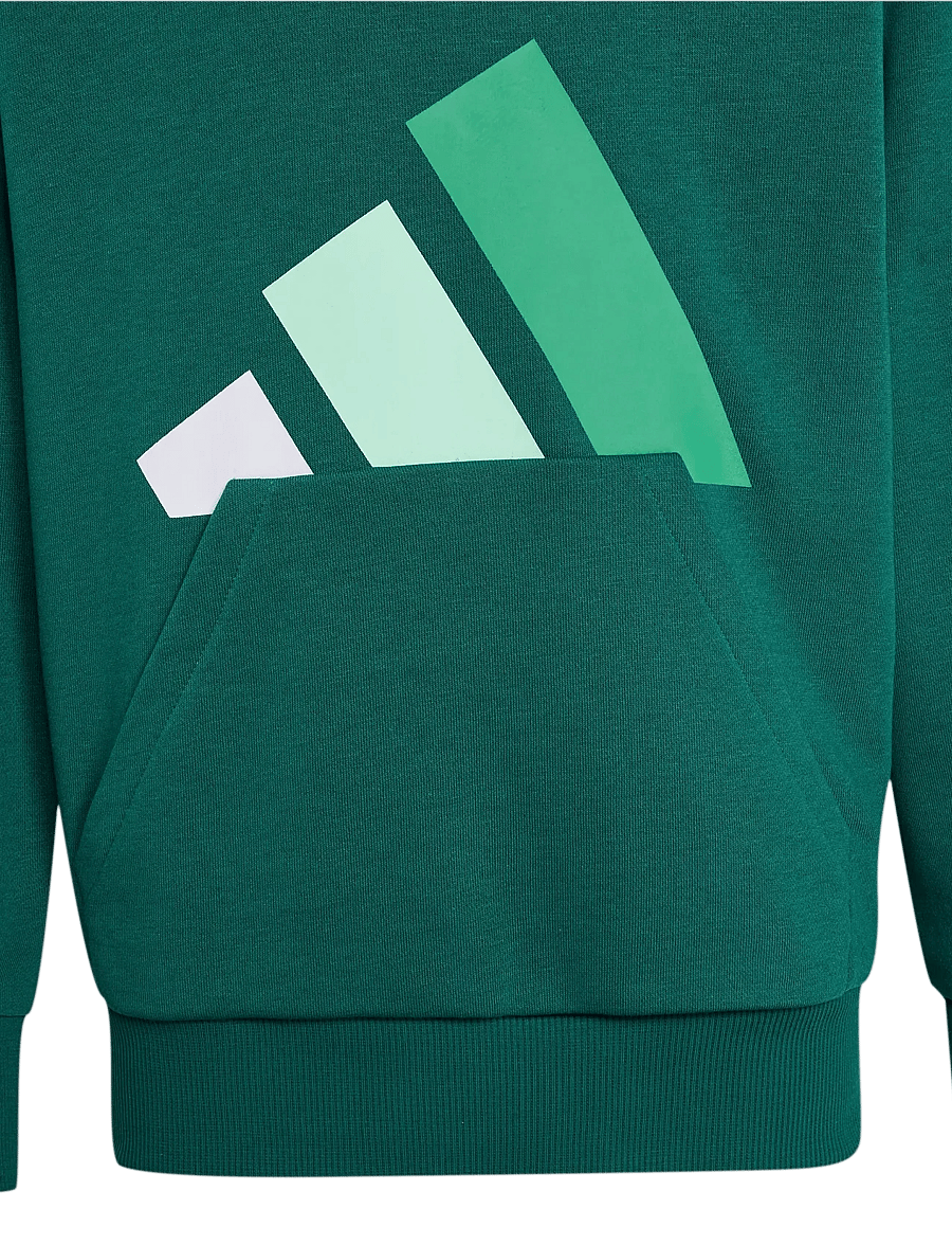 adidas Sportswear - J BL FT HD 280 - hættetrøjer - cgreen/white/clemin/c - 2