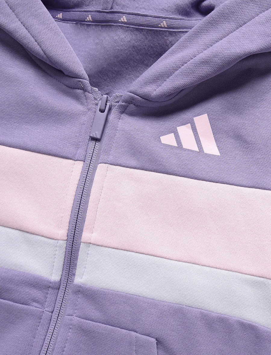adidas Sportswear - J 3S TIB FL TS - spordidressid - maglil/clpink/fropur - 4