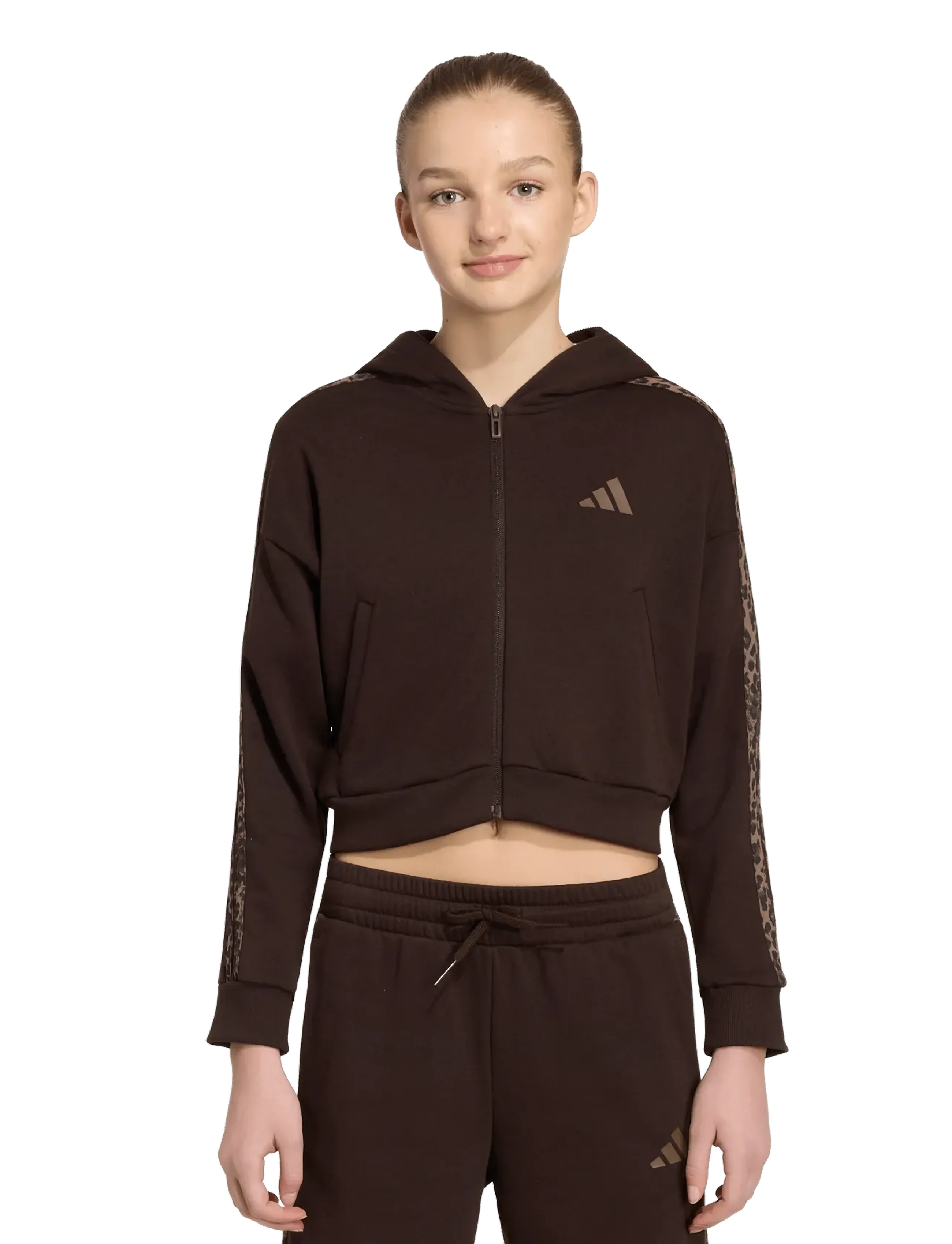 adidas Sportswear - JG AN 3S FT FZ - isolerede jakker - auco/multco/earstr - 2