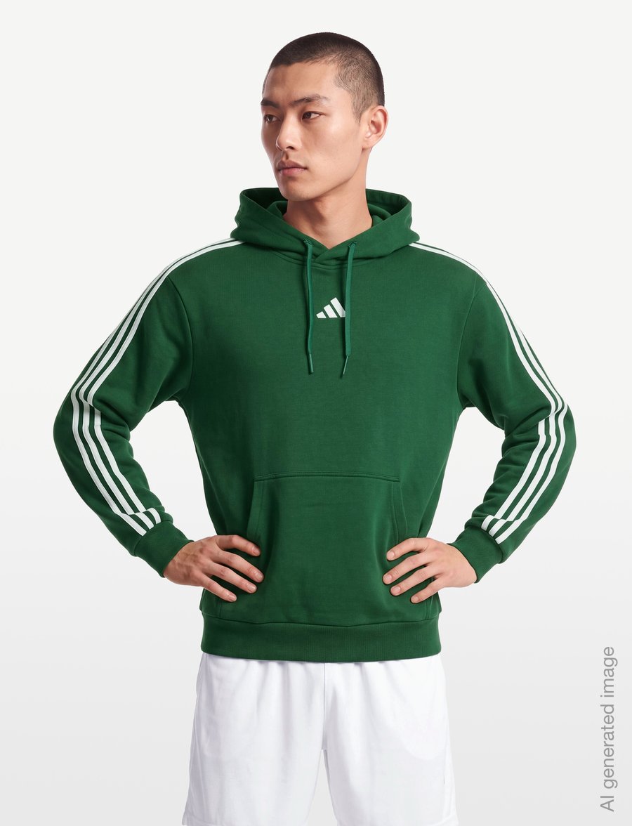 adidas Sportswear - M 3S FL HD - toppar - cgreen/owhite - 3