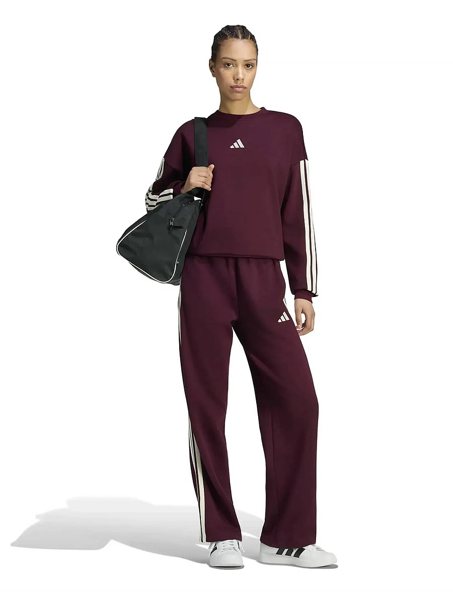 adidas Sportswear - W 3S FL SWT - overdele - maroon/ivory - 3