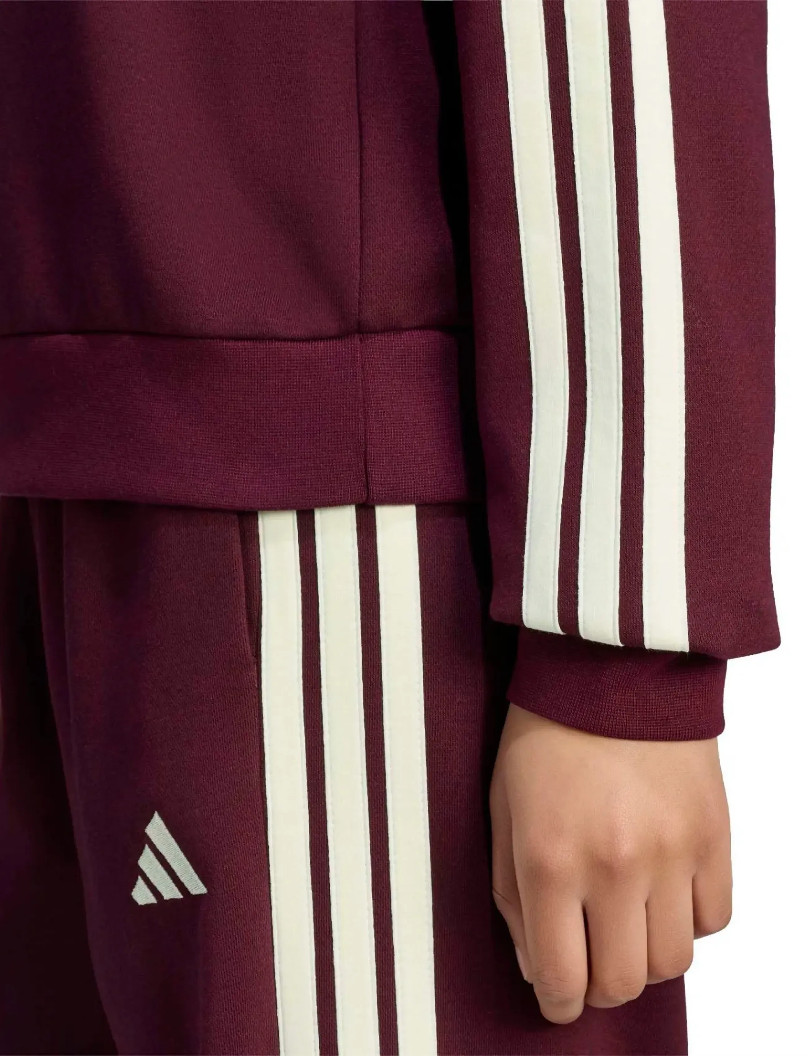 adidas Sportswear - W 3S FL SWT - overdele - maroon/ivory - 5