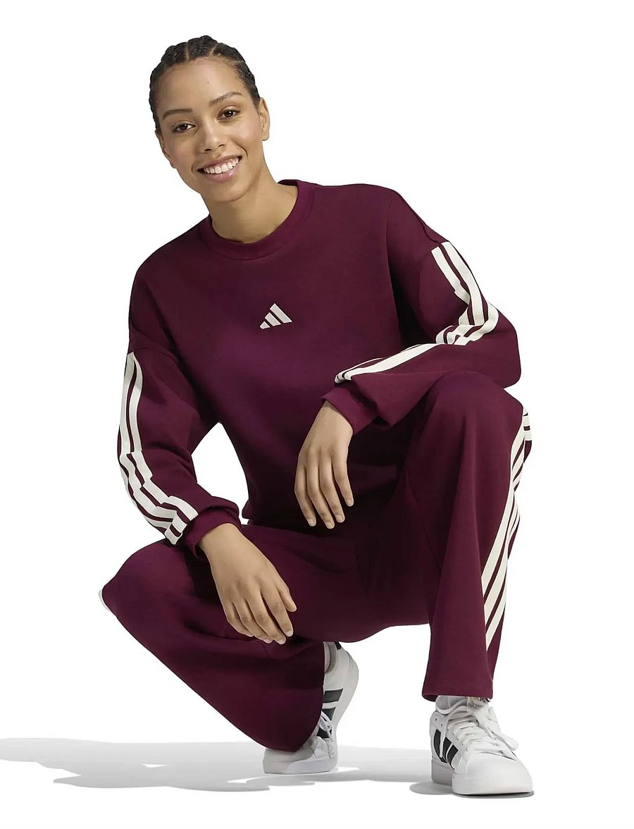 adidas Sportswear - W 3S FL OH PT - träningsbyxor - maroon/ivory - 3