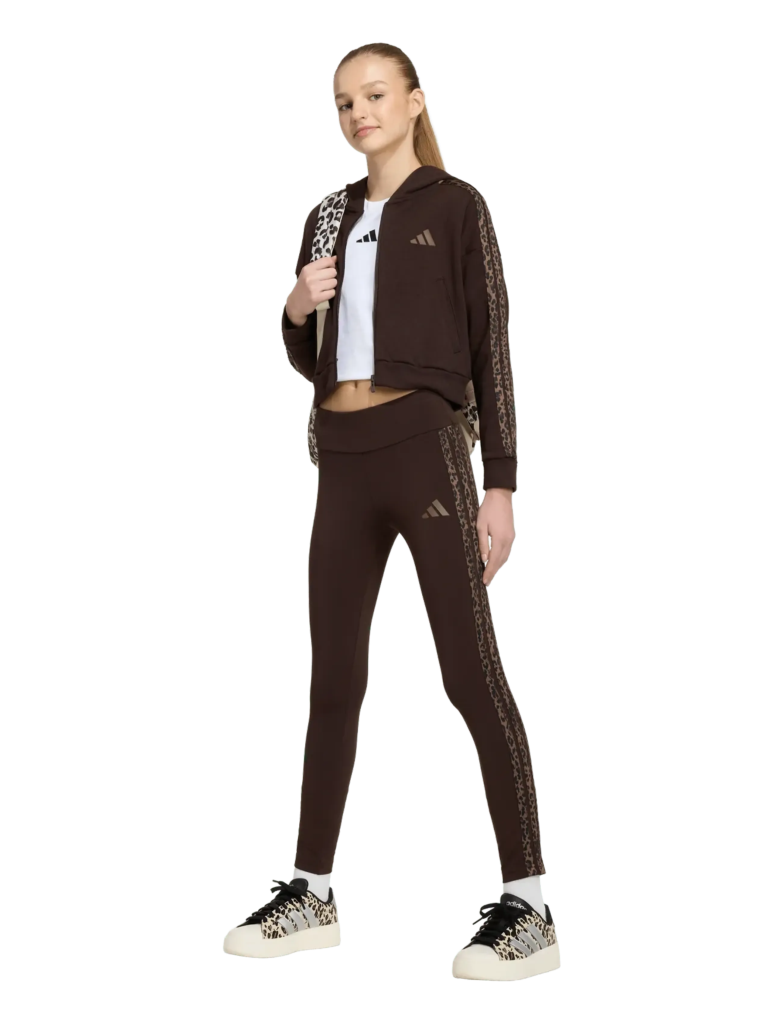 adidas Sportswear - JG AN 3S LEG - jooksu- ja treeningretuusid - auco/multco/earstr - 4
