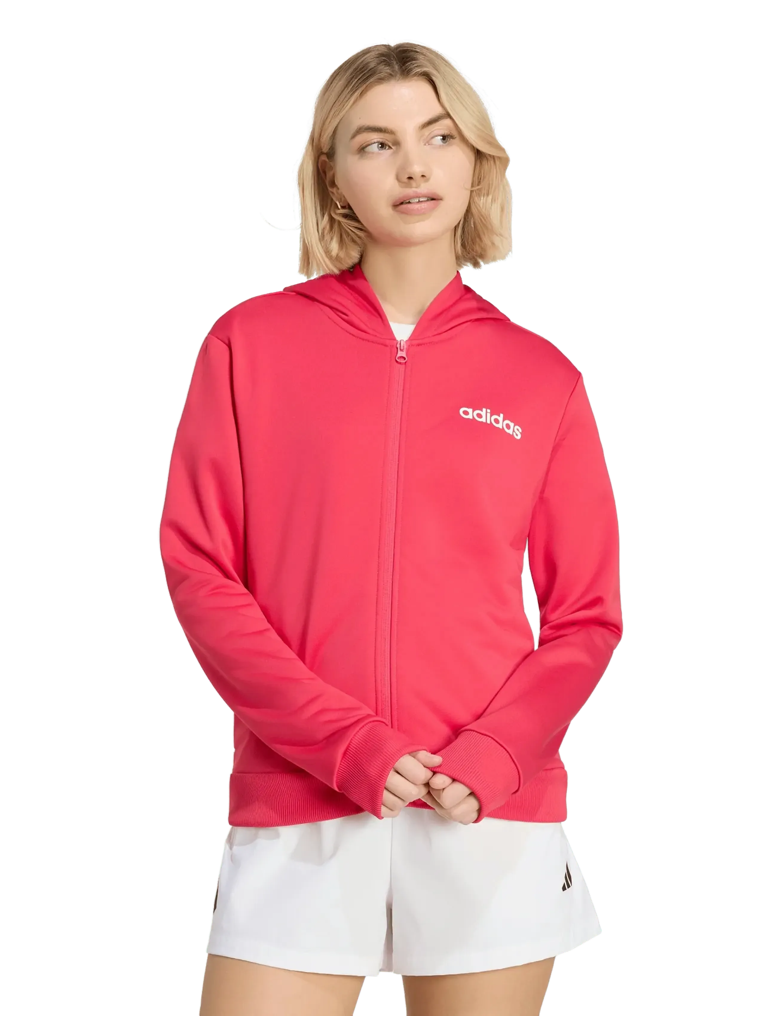 adidas Sportswear W Linear Ts, XS, Pink, Sport Sweatshirts & Hoodies > Sport Tracksuits-sets, Dame
