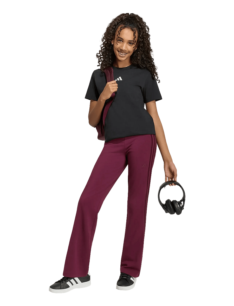 adidas Sportswear - JG SATIN FL LEG - strumpfhosen - maroon/maroon - 0