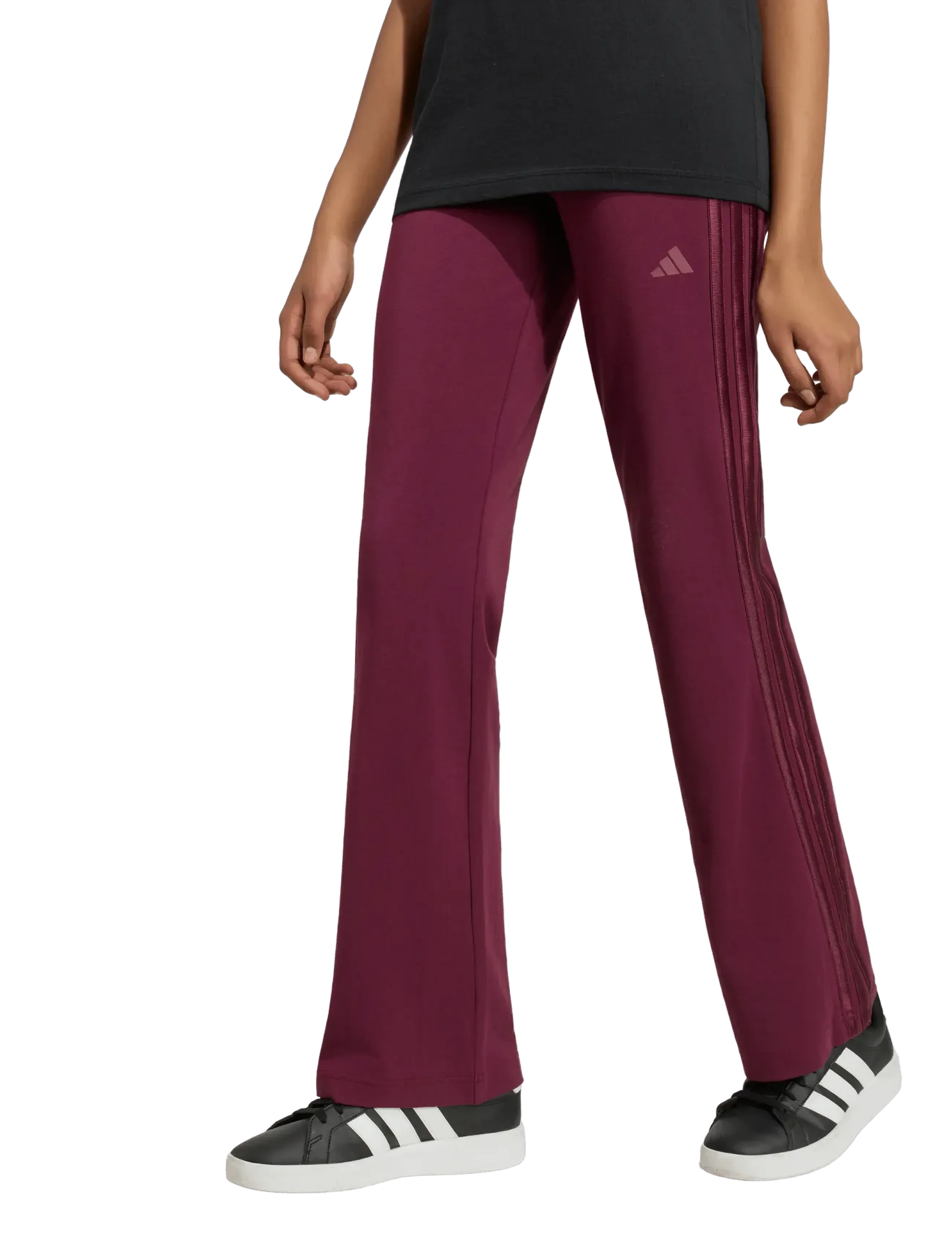 adidas Sportswear - JG SATIN FL LEG - strumpfhosen - maroon/maroon - 2