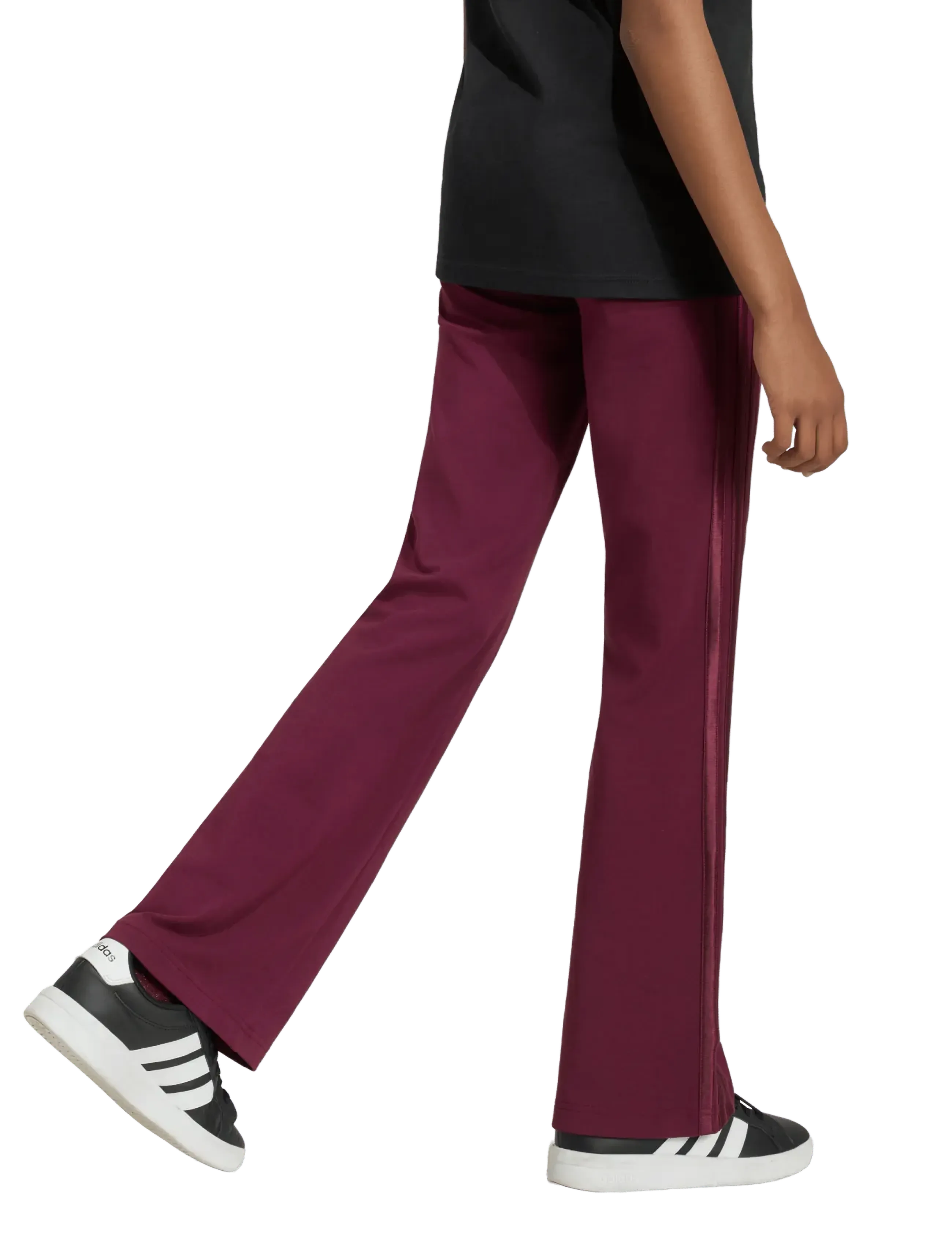 adidas Sportswear - JG SATIN FL LEG - strumpfhosen - maroon/maroon - 5