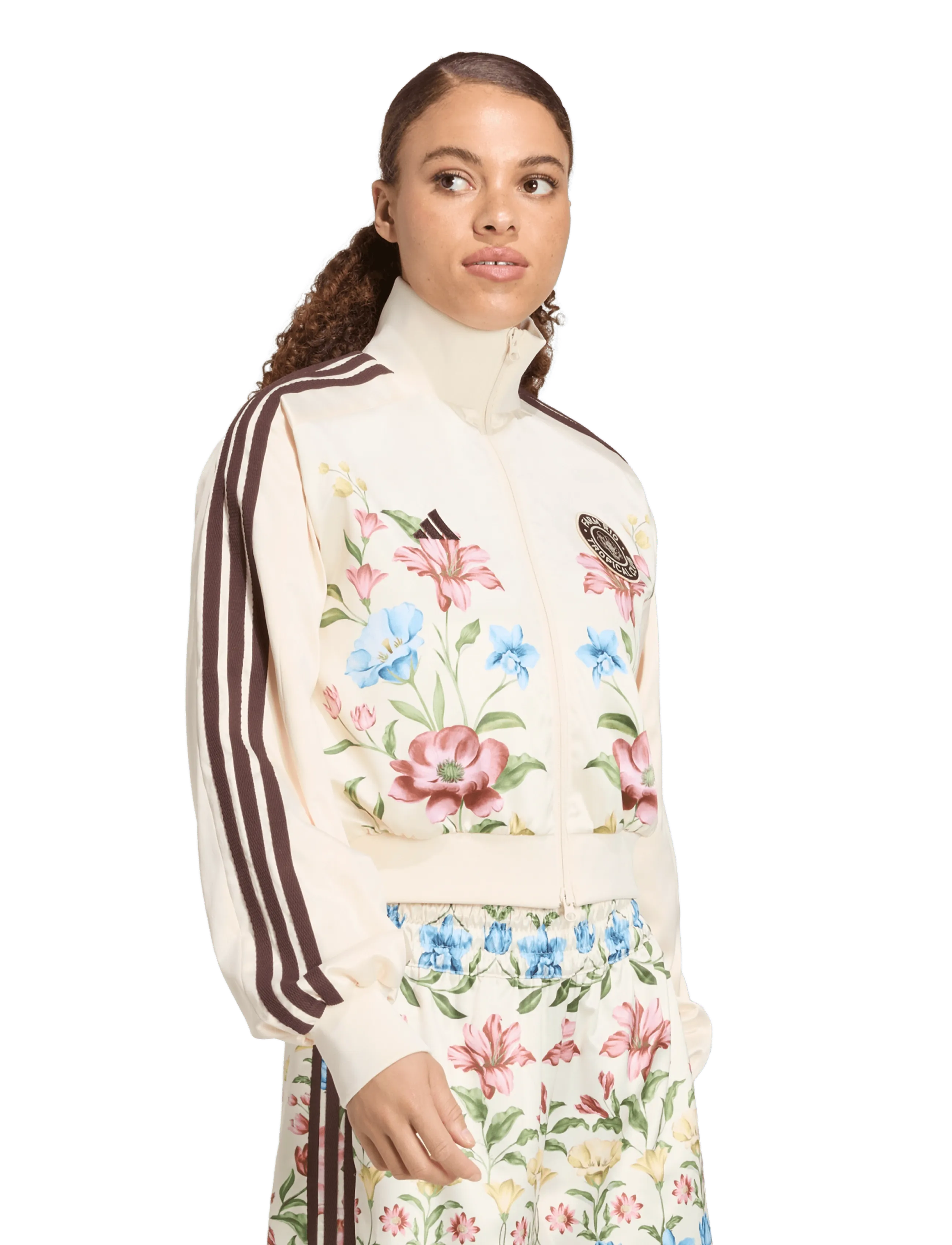 adidas Sportswear - FARM PRM JKT - träningsjackor - ecrtin/shabrn/cragrn - 2
