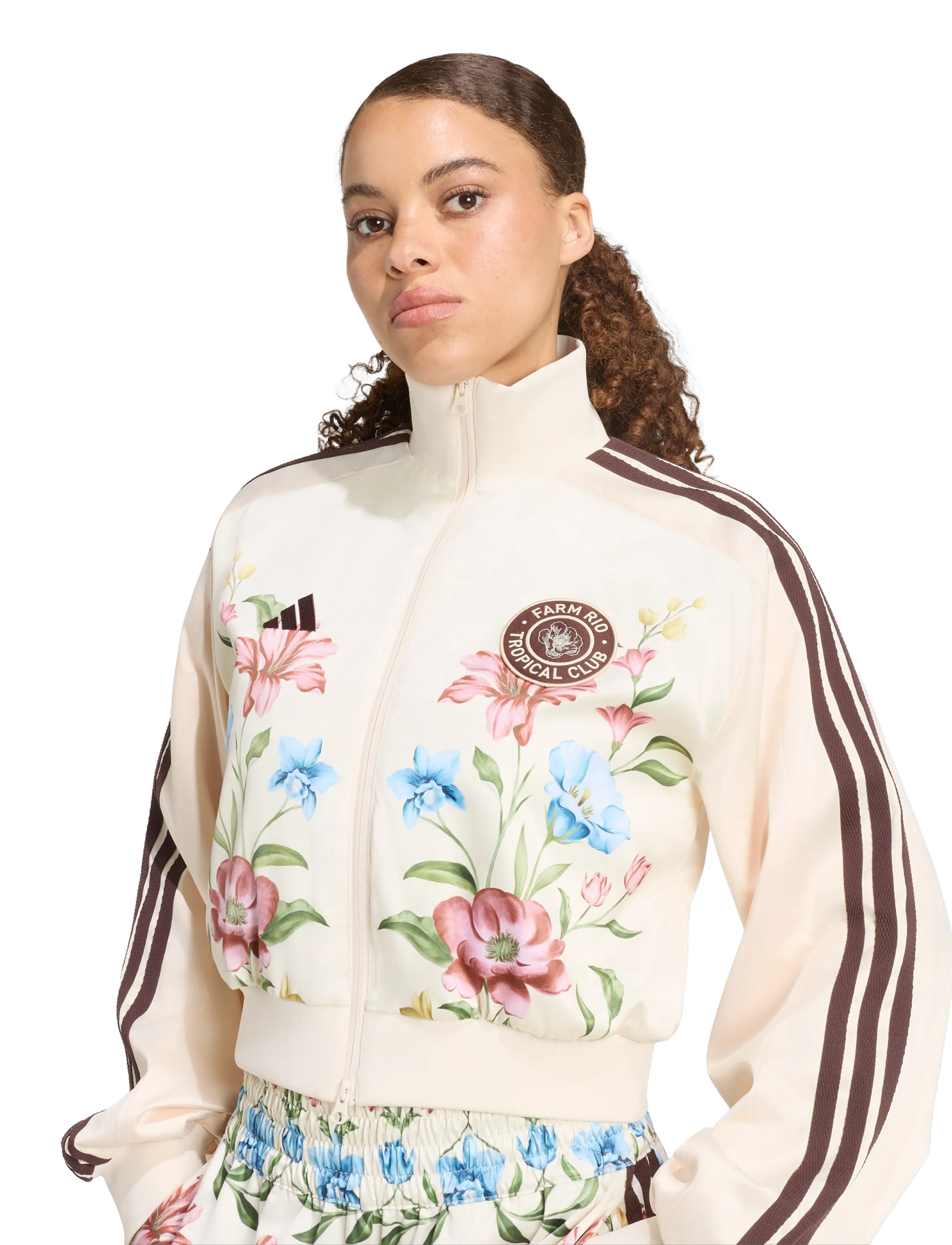 adidas Sportswear - FARM PRM JKT - träningsjackor - ecrtin/shabrn/cragrn - 3