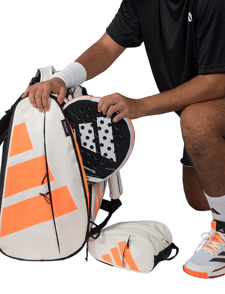 adidas Tennis - RACKET BAG MULTIGAME 2026 - ketsjersporttasker - offwhite/orange - 4