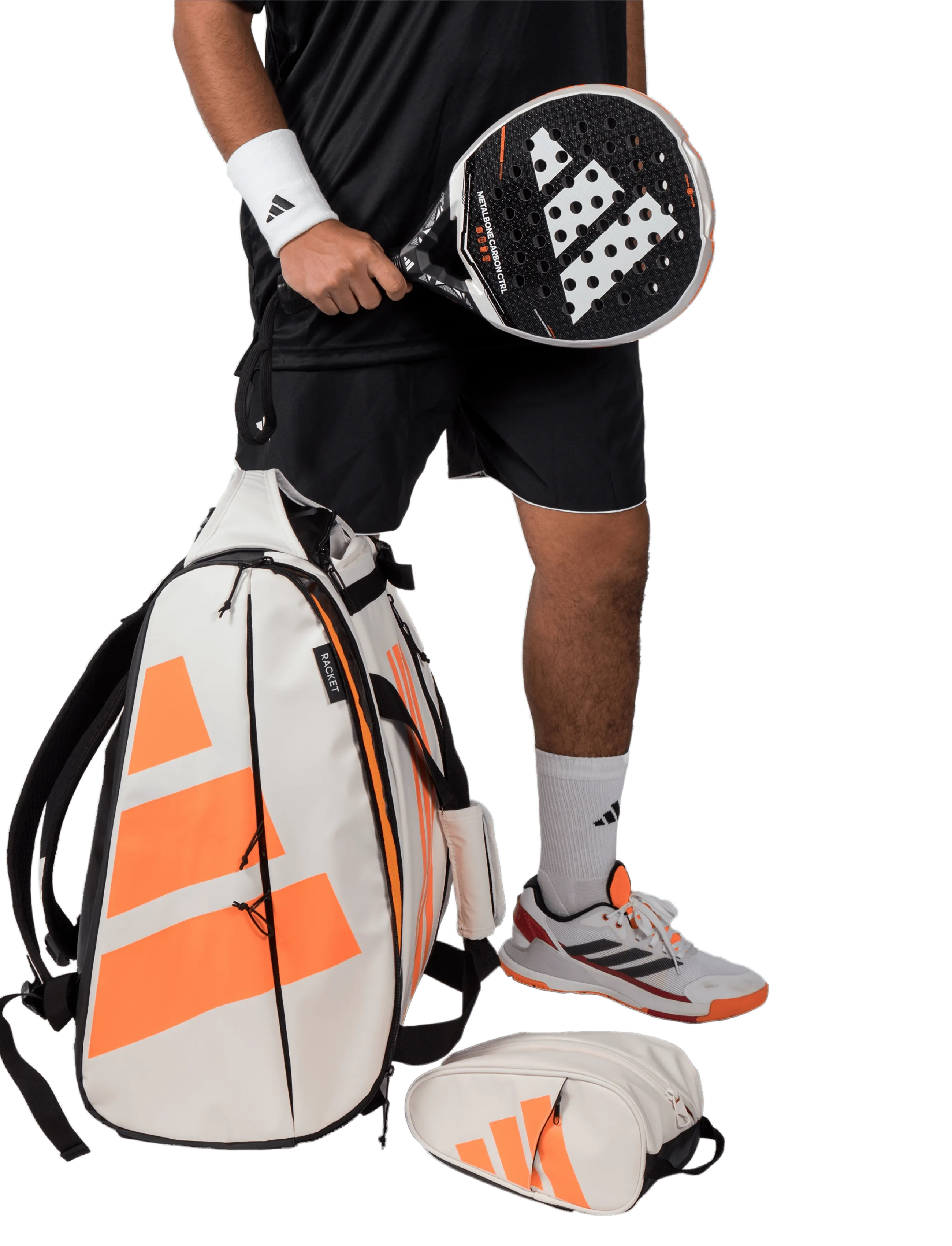 adidas Tennis - RACKET BAG MULTIGAME 2026 - ketsjersporttasker - offwhite/orange - 5