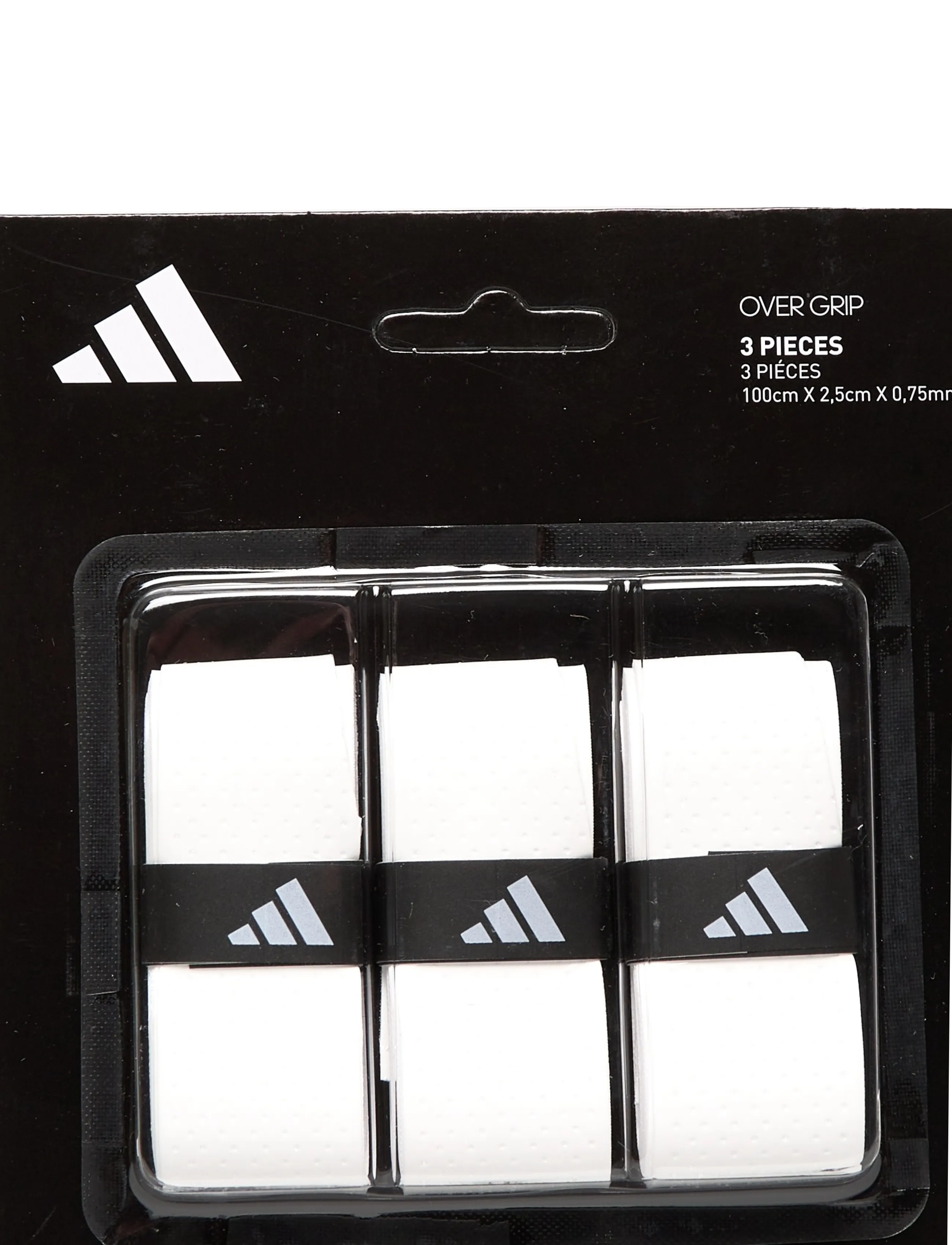 adidas Tennis Adidas Overgrip 3-pack - Schläger und Ausrüstung - U11/WHITE / white