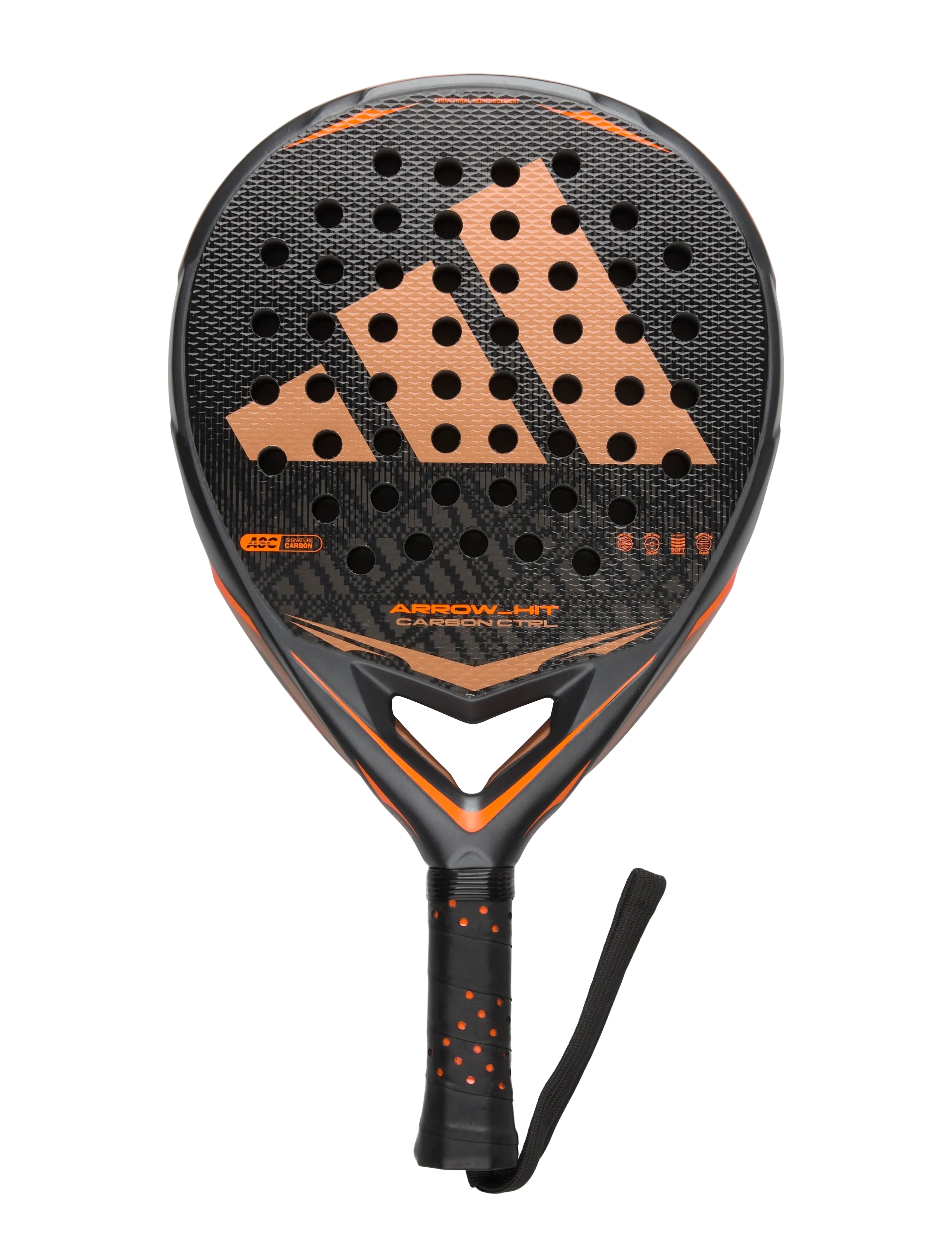 adidas Tennis ARROW HIT CARBON CTRL 2026 - adidas Performance - ANTHRACITE/ORANGE / black