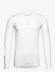 adidas Performance - TECH FIT LS TOP M - longsleeved tops - 000/white - 0